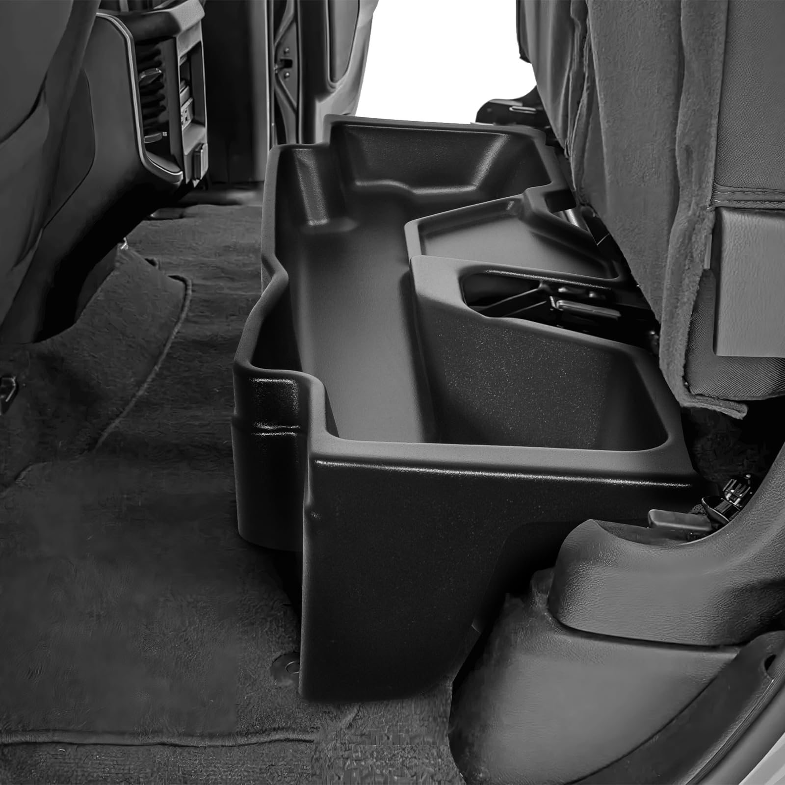 Under Seat Storage Organizer for 2019-2024 Ram 1500 Crew Cab | Underseat Container with Dividers | Perfect for Truck Accessories, Tools & Emergency Gear Storage