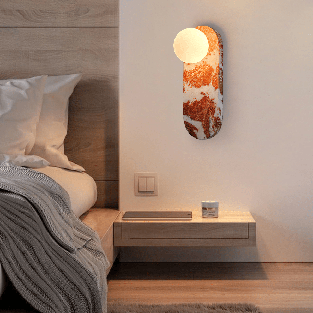 Lucie Wall Lamp - Modern LED Sconce Light Fixture for Bedroom, Living Room & Hallway - Energy Efficient Home Decor Lighting