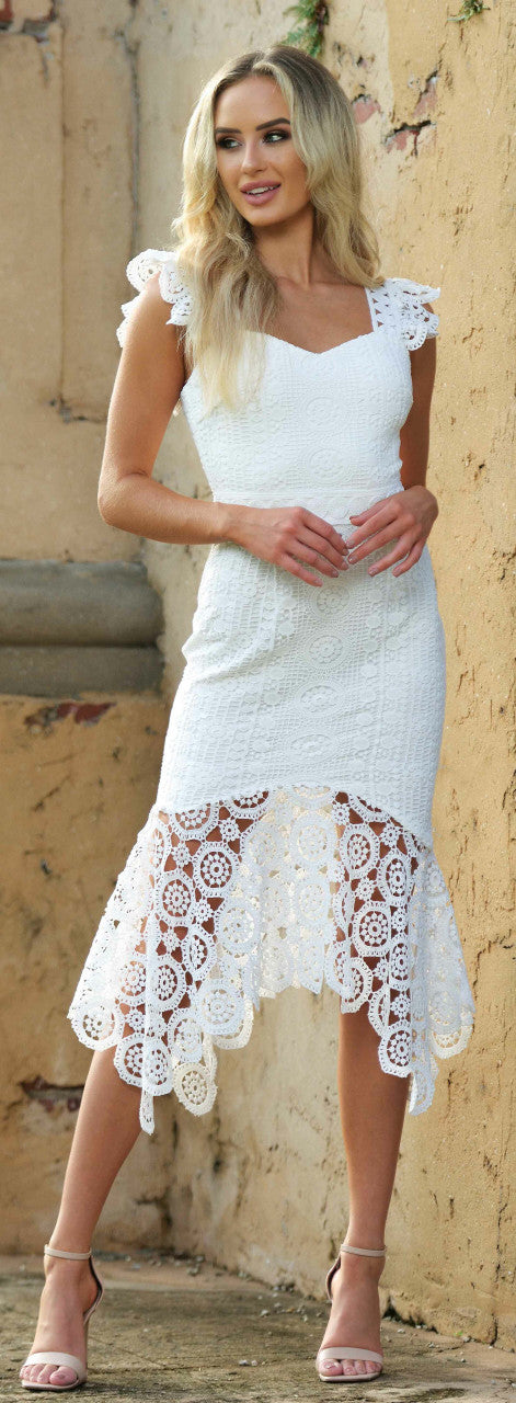 Elegant Giselle White Dress for Women - Perfect for Weddings, Parties & Special Occasions