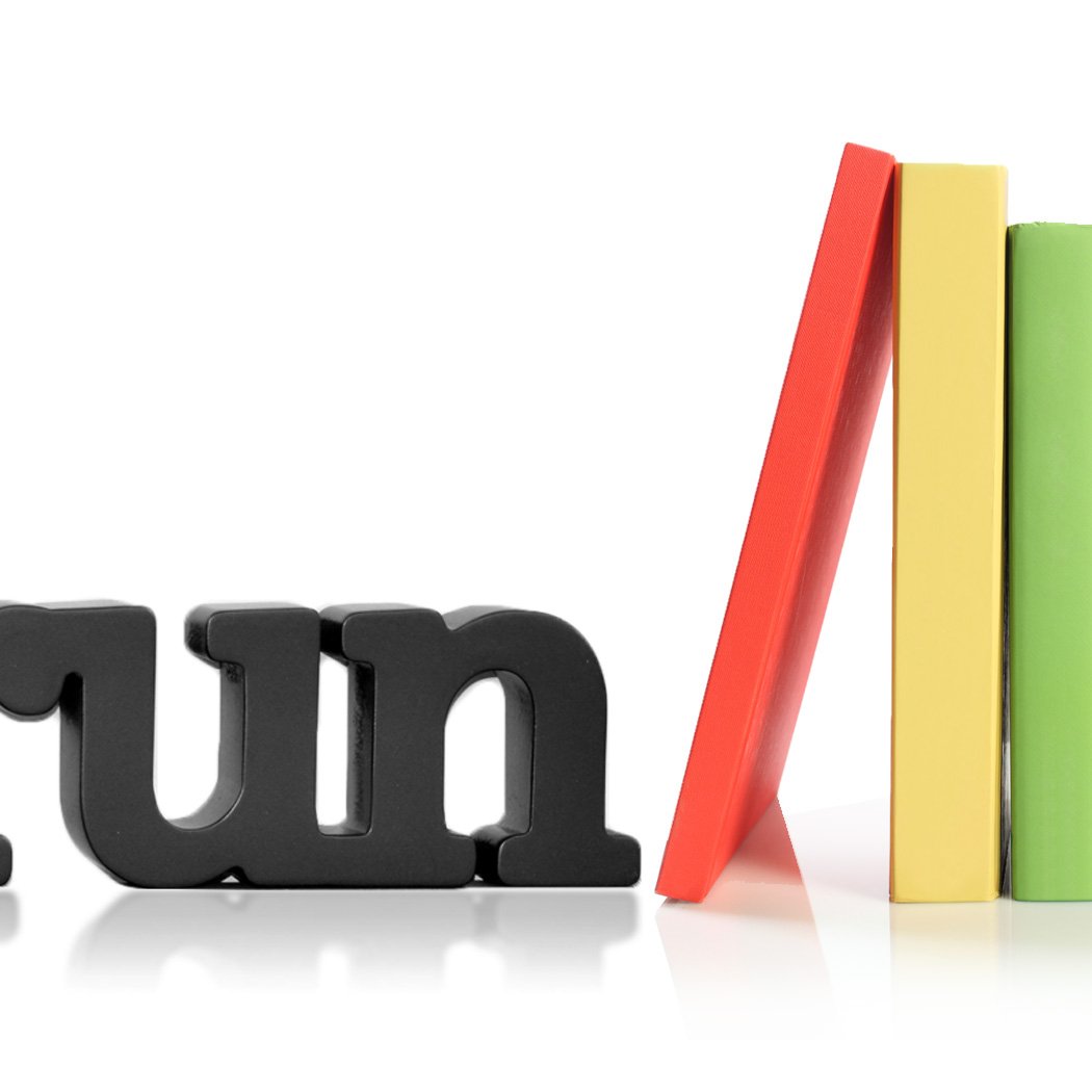 ChalkTalkSPORTS Wooden Run Sign - Inspirational Shelf & Desk Decor for Home, Office, or Gym - Perfect for Runners, Athletes, and Sports Enthusiasts