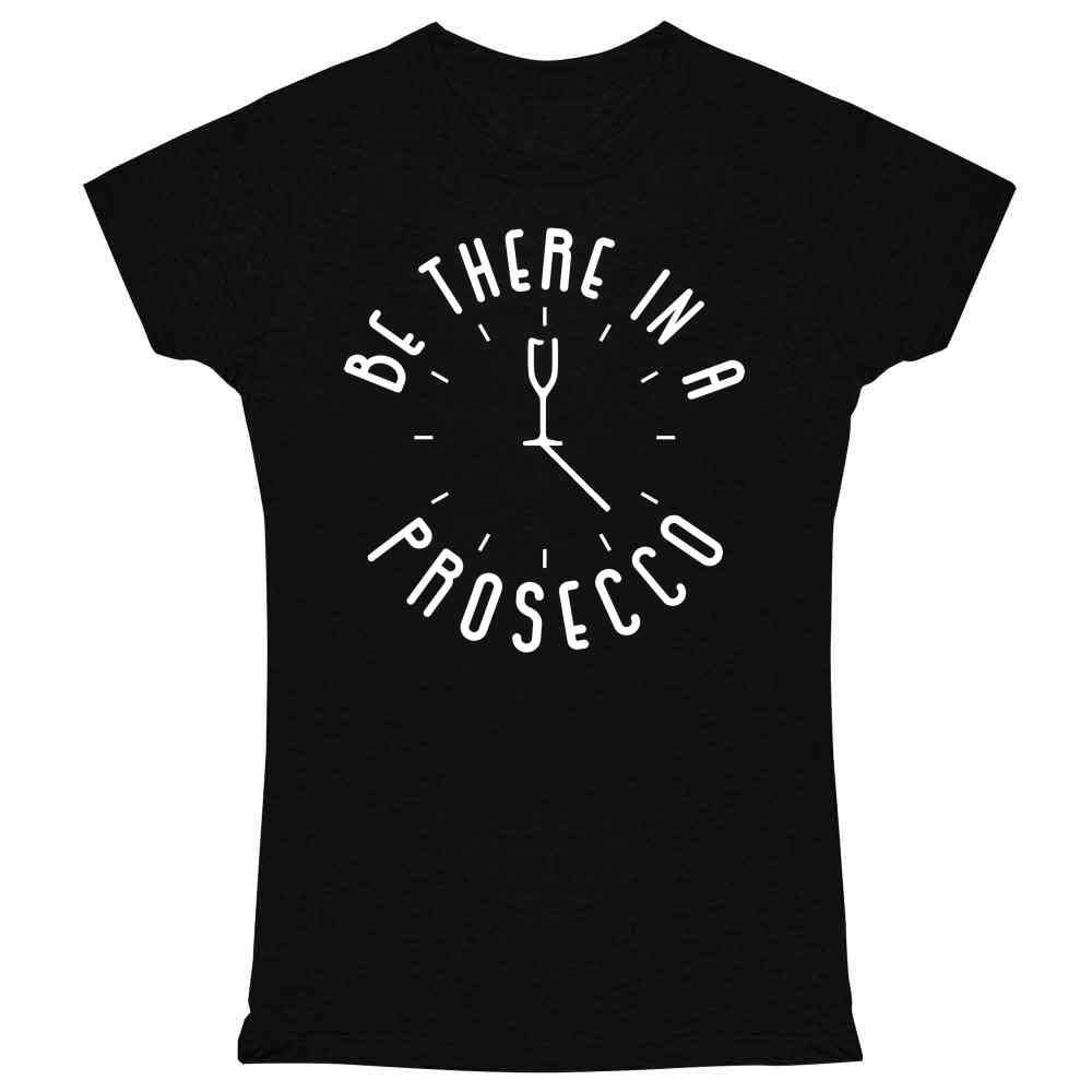 Funny Brunch Drinking T-Shirt for Women | Pop Threads 'Be There in a Prosec' Slogan Tee | Perfect for Girls' Night Out, Bachelorette Parties & Casual Wear