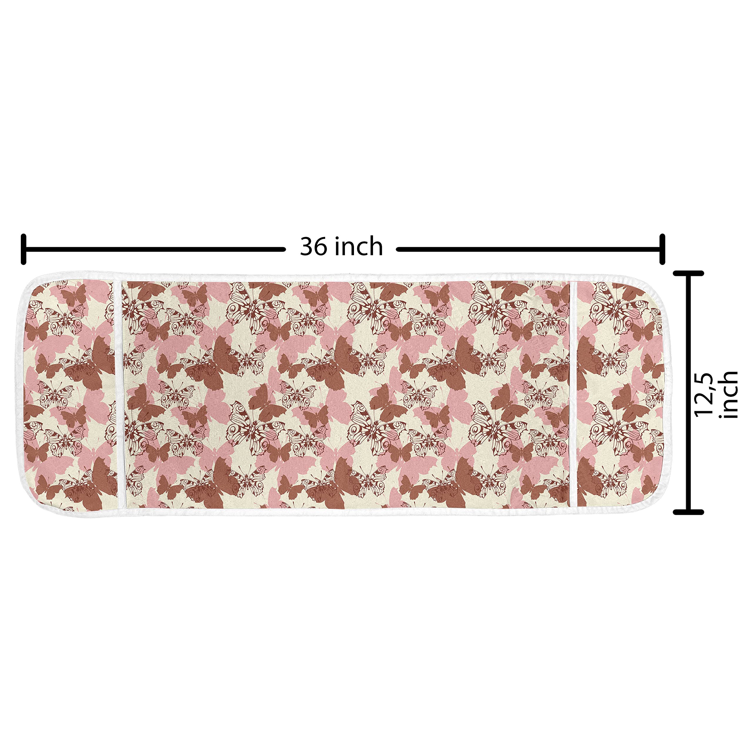 Ambesonne Butterfly Microwave Cover - Waterproof Kitchen Organizer with Pockets, 36
