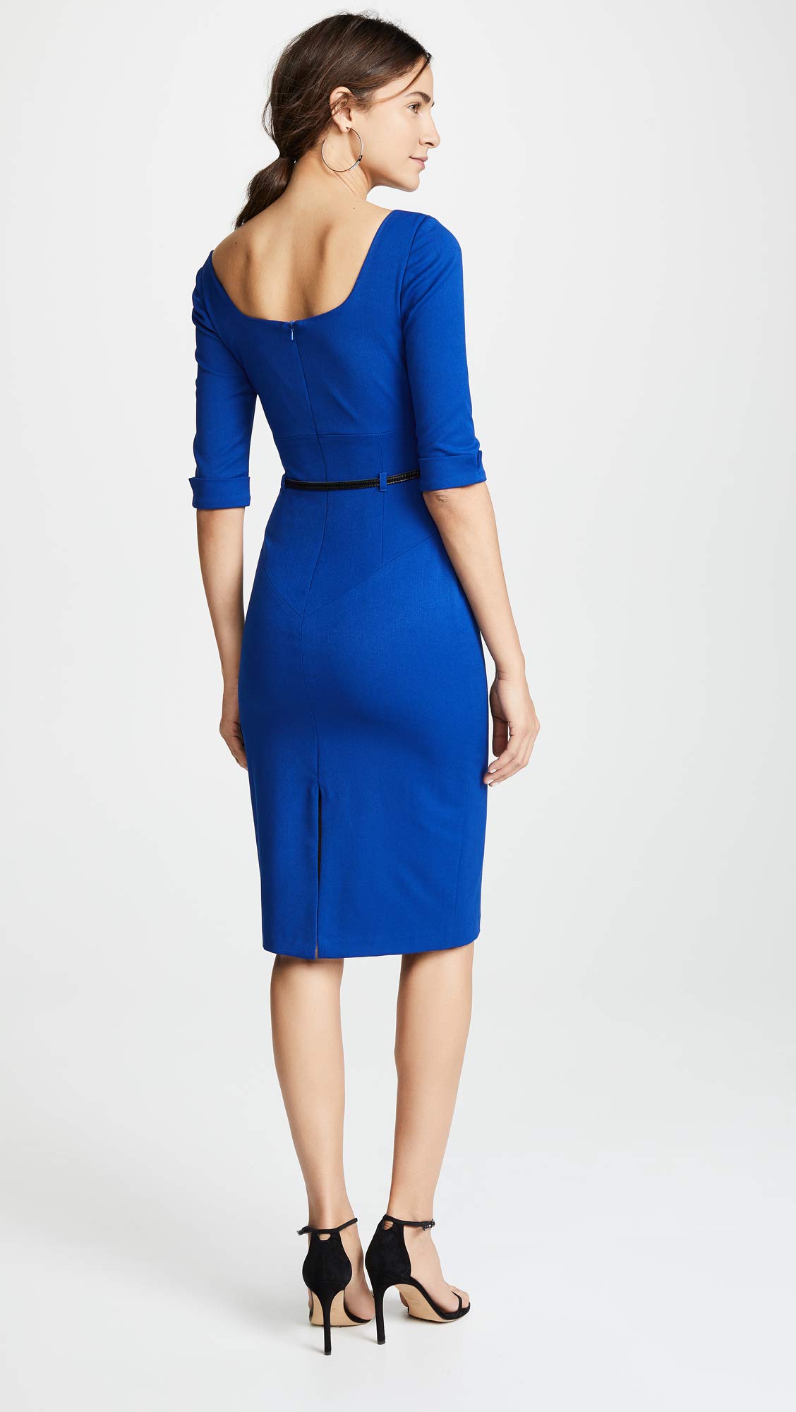 Black Halo Women's 3/4 Sleeve Jackie O Dress - Elegant Cocktail & Evening Party Wear for Women | Formal Office & Wedding Guest Outfit
