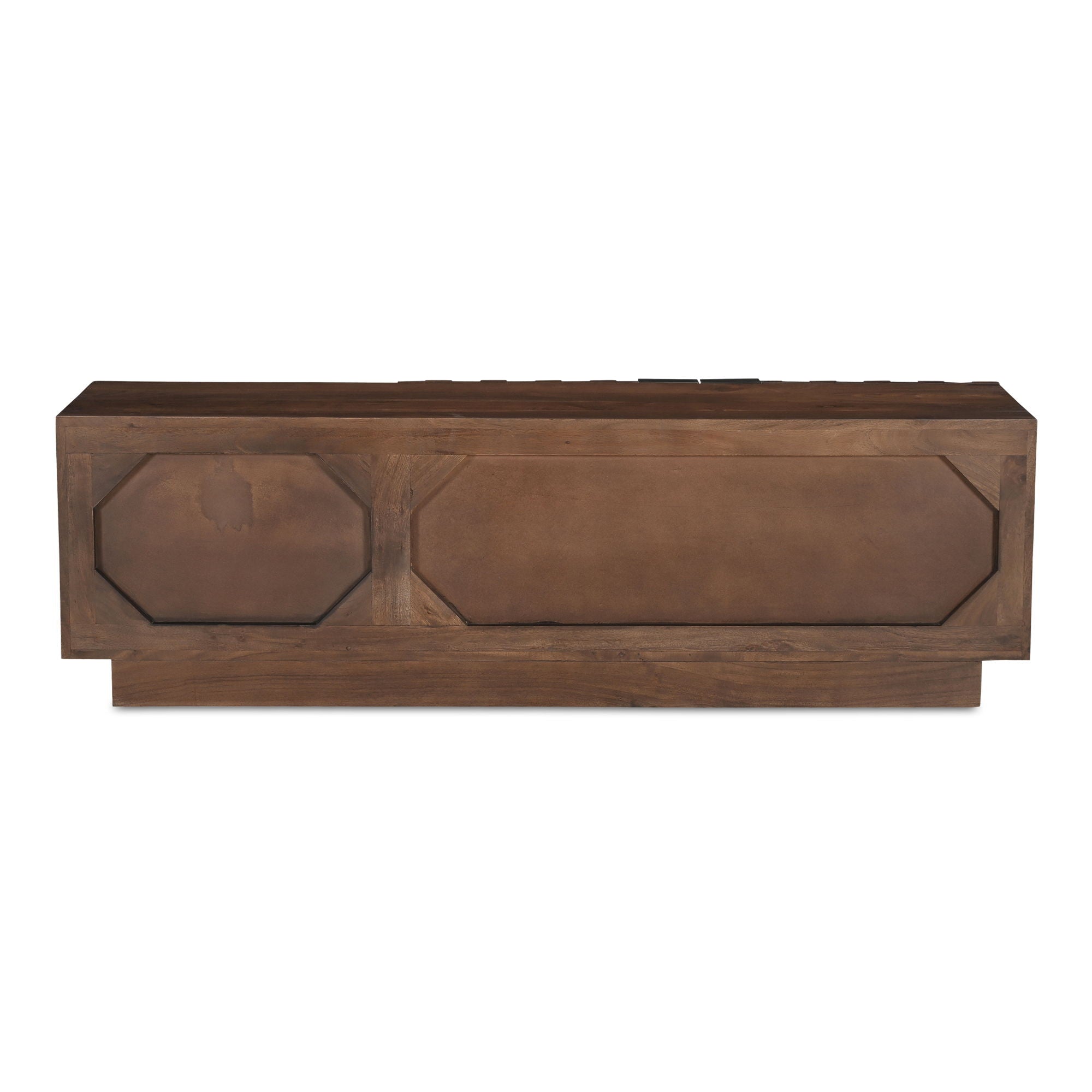 Easton Media Cabinet - Solid Wood TV Stand with Storage Shelves for Living Room, Bedroom & Home Office - Espresso Brown Finish