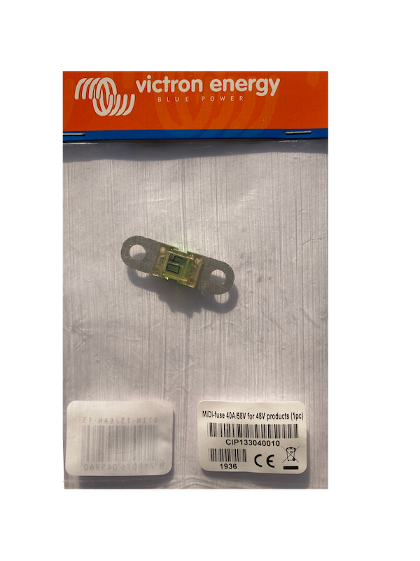 40A/58V MIDI Fuse for 48V Battery Systems - Perfect for Solar Power, Electric Vehicles, and Energy Storage Applications