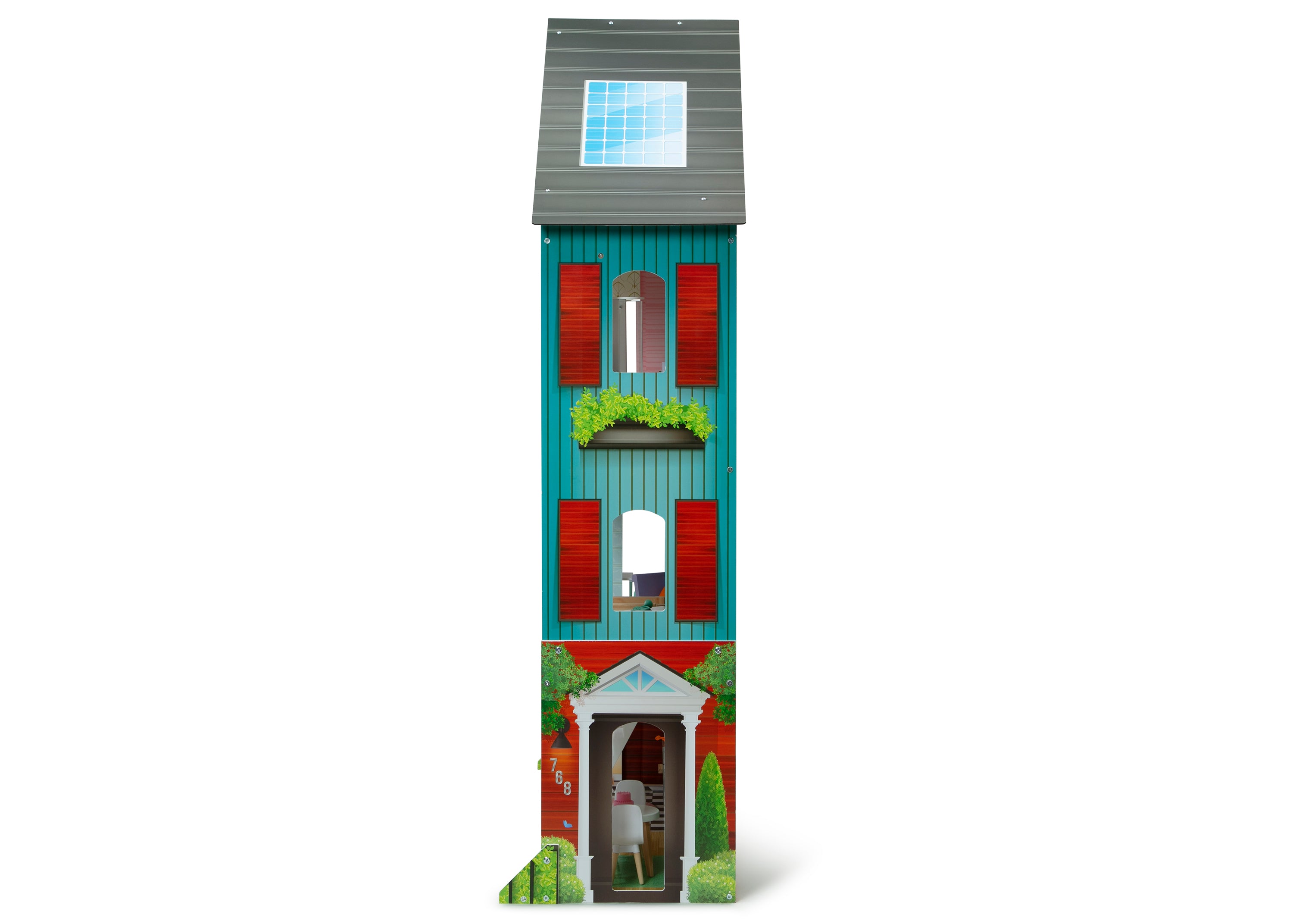 Deluxe Maui Dollhouse for Kids - Wooden Playhouse with Furniture & Accessories - Perfect for Pretend Play, Birthday Gifts & Home Decor