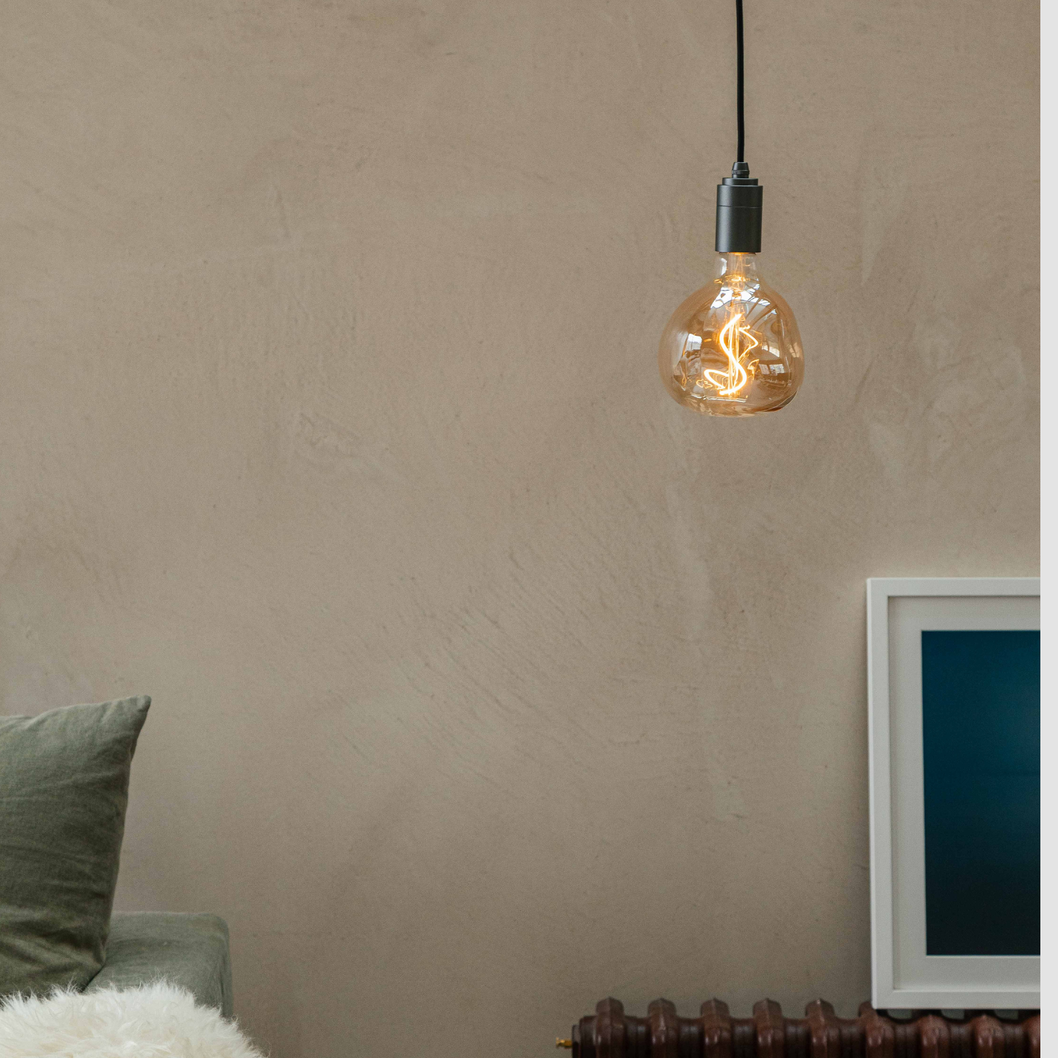 Voronoi Plug-In Pendant Light - Modern Graphite Finish for Living Room, Bedroom & Dining Room Lighting