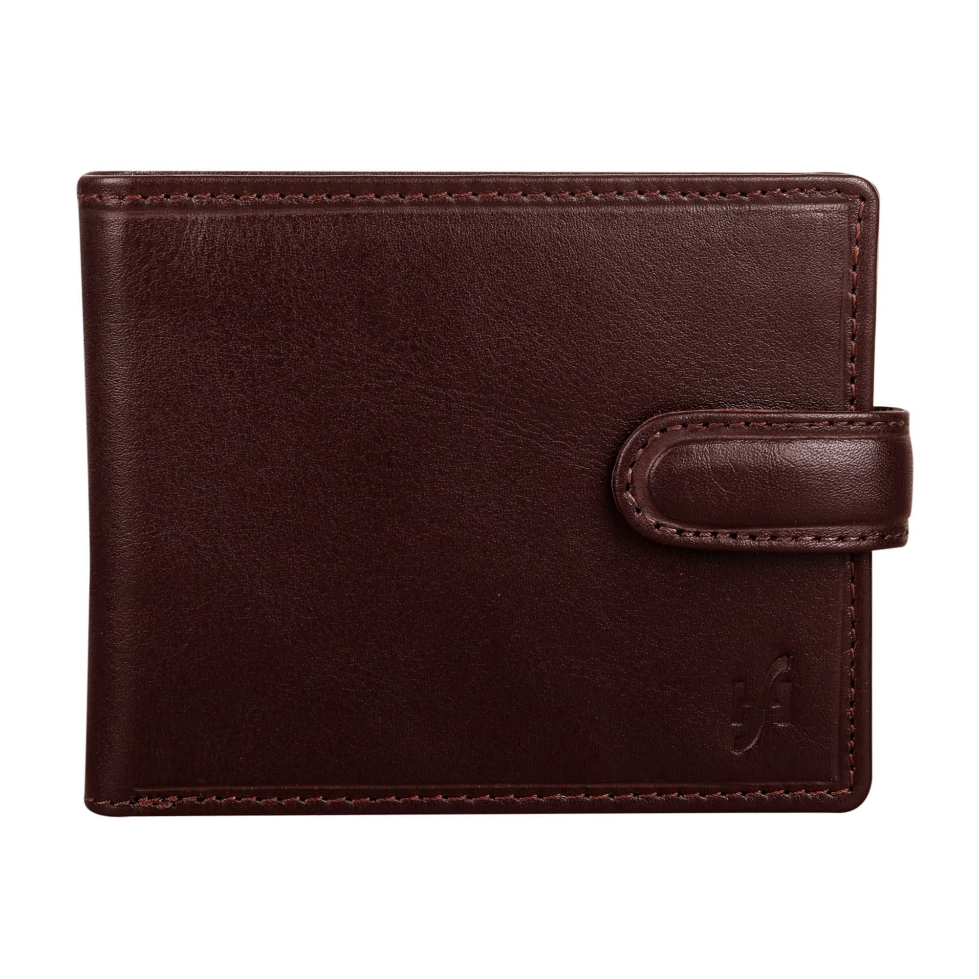 Premium STARHIDE Men's RFID Blocking Slim Leather Bifold Wallet with Zip Coin Pocket - Contactless Protection, Genuine Leather, Gift Boxed (Brown VT) - Perfect for Everyday Carry, Travel & Business Use
