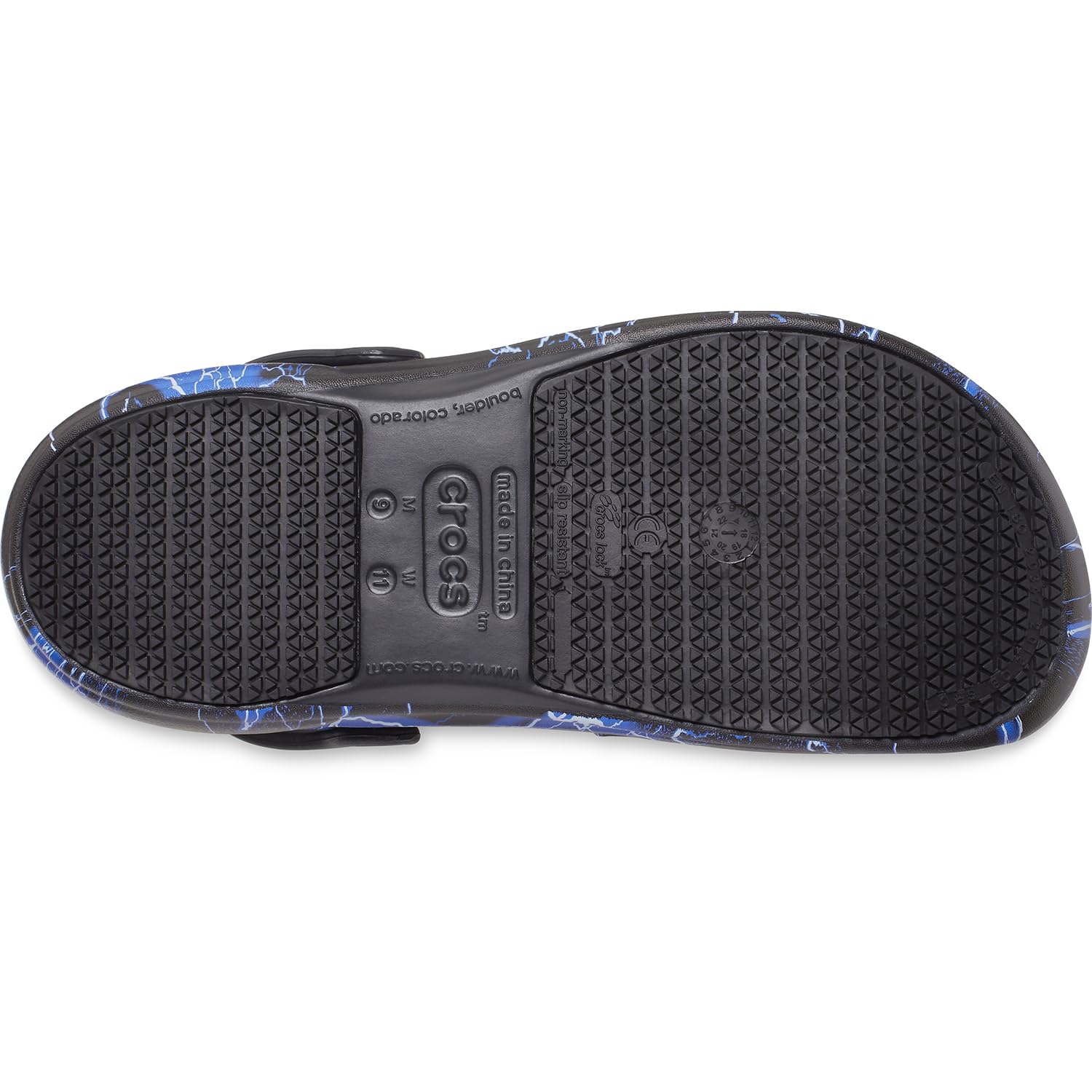 Crocs Unisex-Adult Bistro Graphic Clogs - Slip Resistant Work Shoes for Men & Women - Comfortable Non-Slip Kitchen Shoes for Chefs, Nurses & Restaurant Workers