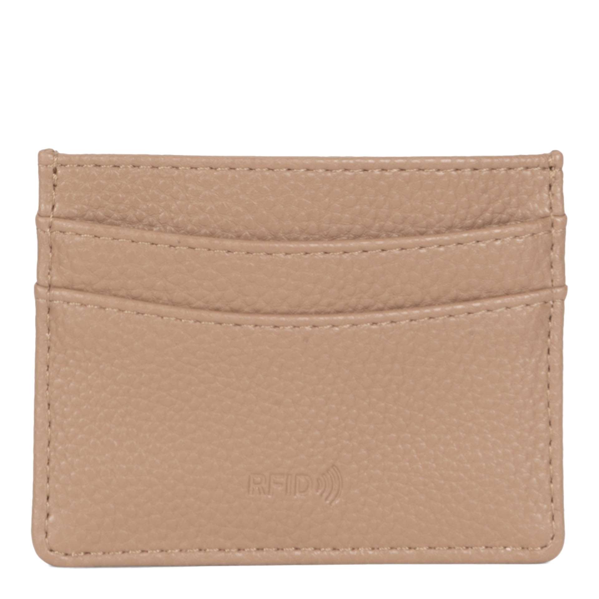 Riona Ashley RFID Blocking Credit Card Holder - Slim Pebbled Leather Wallet for Women - Perfect for Travel, Shopping & Everyday Use