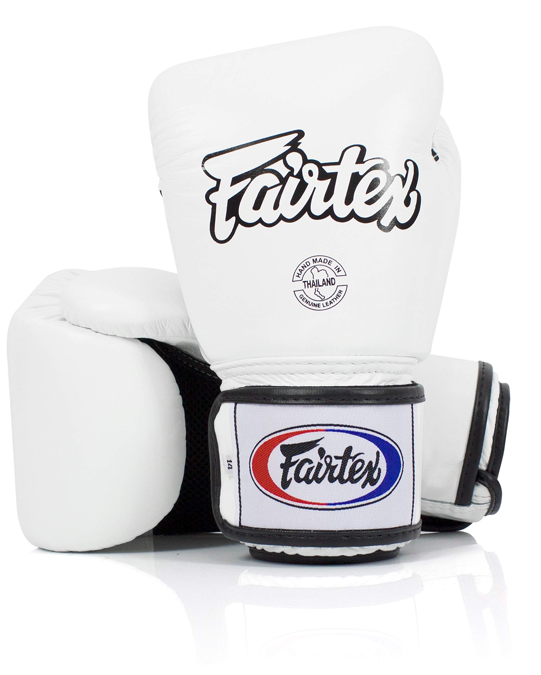 Fairtex Muay Thai Boxing Gloves BGV1-BR - Breathable Training & Sparring Gloves for Boxing, Kickboxing, MMA (8oz, 10oz, 12oz, 14oz, 16oz) - Red, White, Blue, Pink, Yellow, Black - Perfect for Gym, Home Workouts & Martial Arts Training