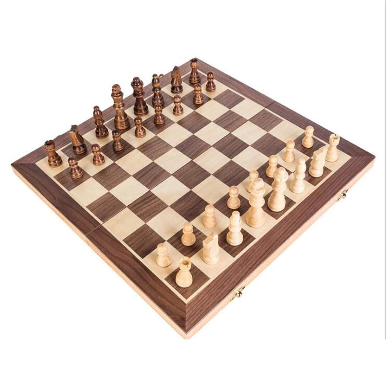 Premium Solid Wood Magnetic Chess Set - Classic Handmade International Chess Board with Standard Pieces for Kids & Adults | 40cm Size | Perfect for Home, Office, Travel & Gift Giving
