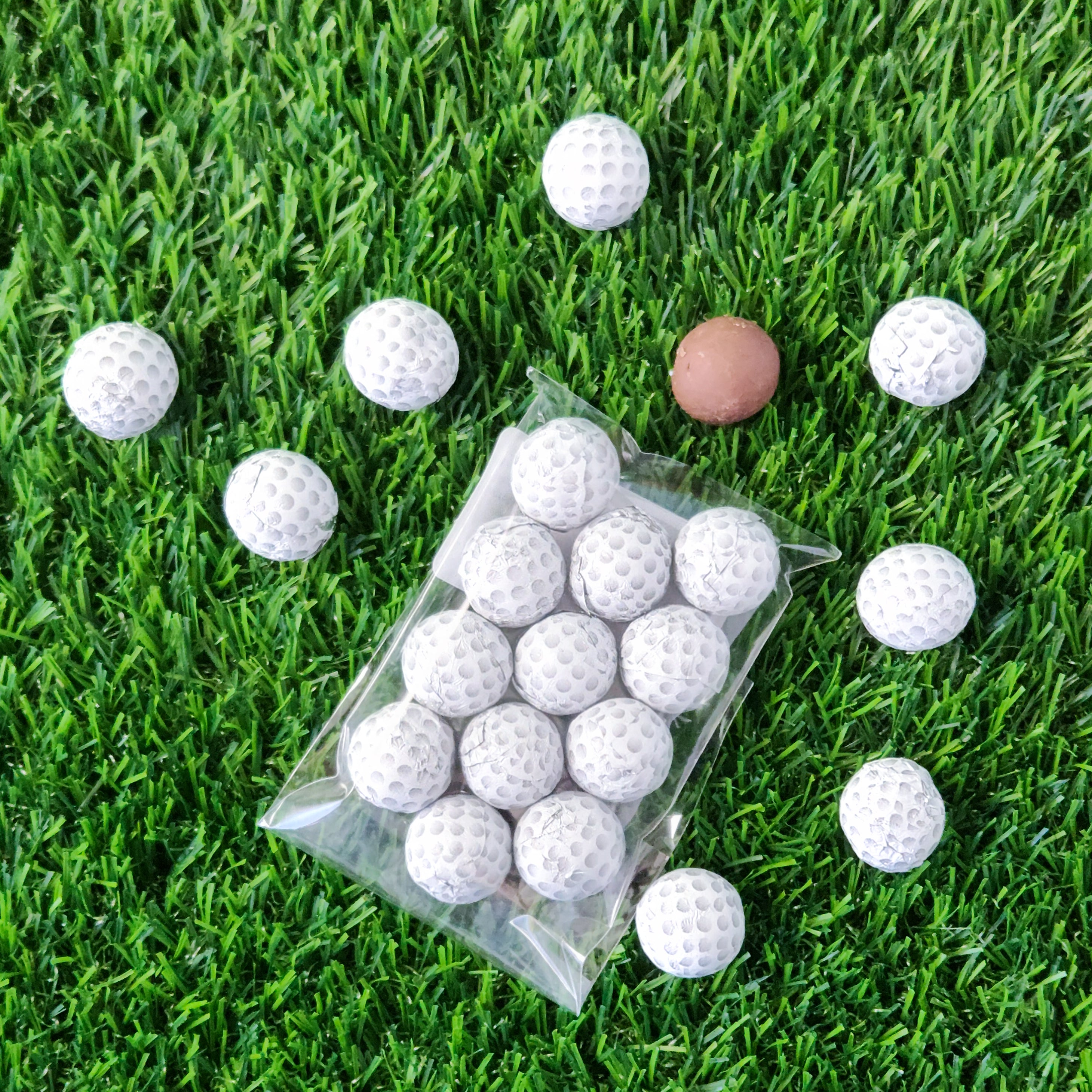 Premium Foiled Milk Chocolate Golf Balls - Delicious Edible Golf Gift for Players & Events - Perfect for Birthdays, Tournaments & Corporate Gifts