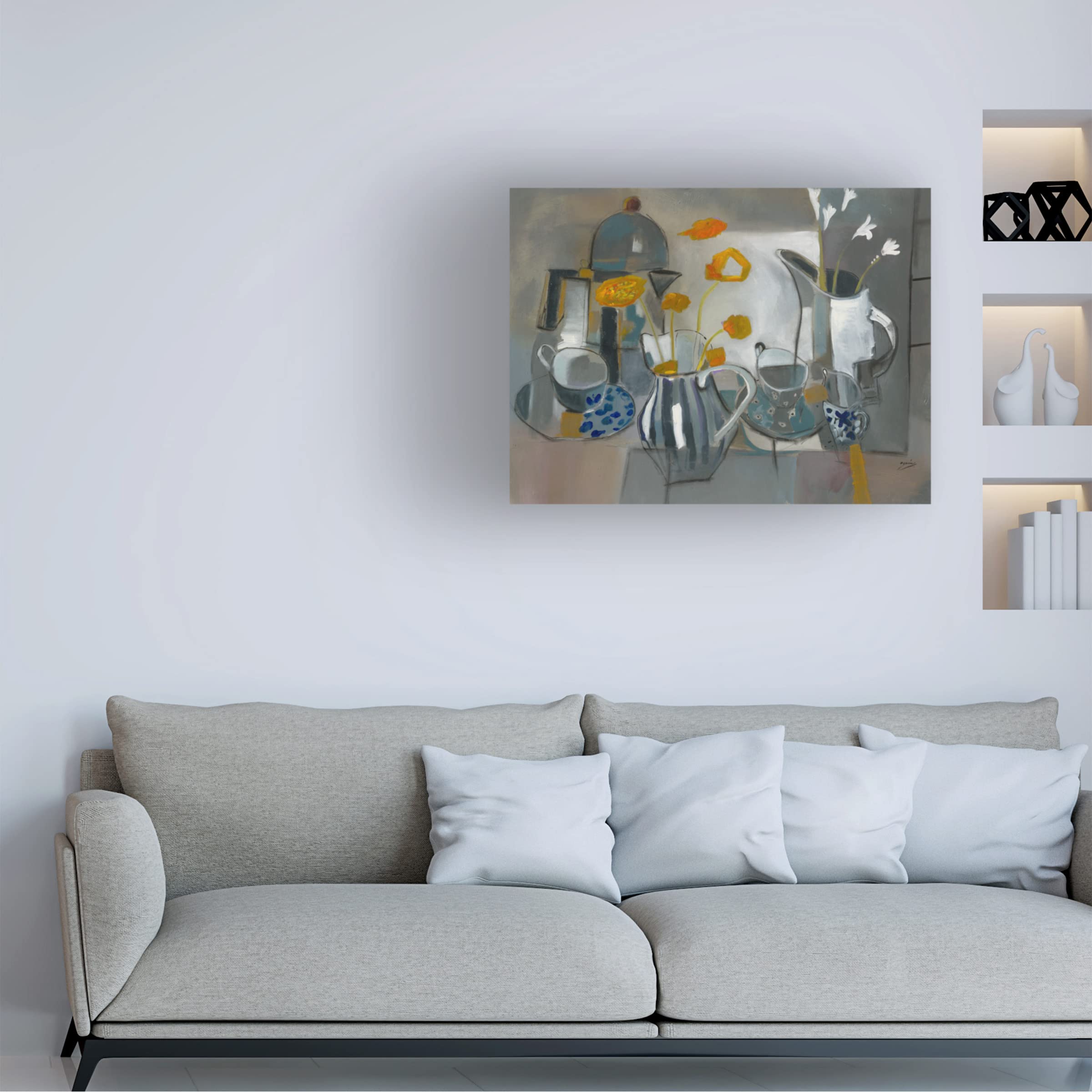 Trademark Fine Art 'Good Day' Canvas Wall Art Print by Azarin - Modern Home Decor for Living Room, Bedroom & Office