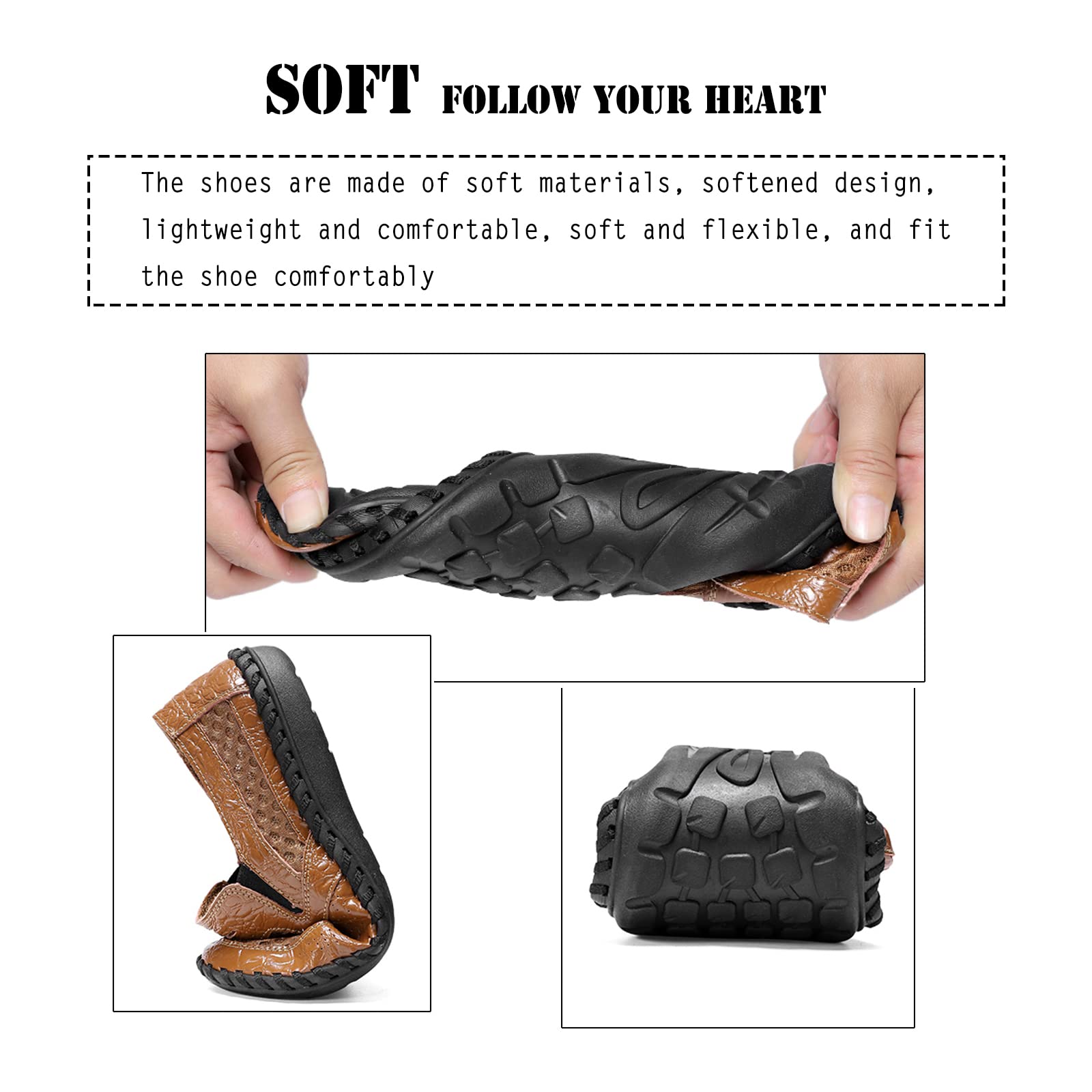 **Men's Poseidon Slip-On Loafers - Waterproof Casual Walking Shoes for Men - Comfortable & Lightweight for Beach, Pool, and Travel**