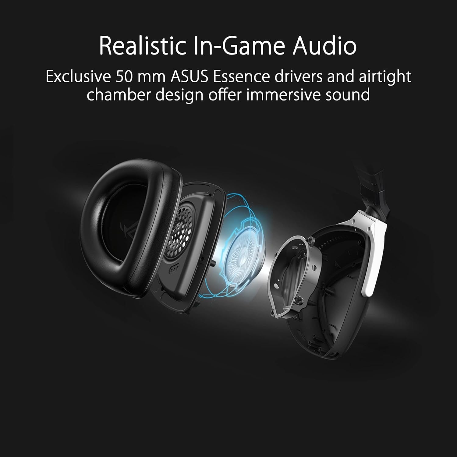 ASUS ROG Delta S Wireless Gaming Headset with 50mm Drivers & AI Beamforming Mic - IPX4 Waterproof - Perfect for PC, PS5, Xbox & Mobile Gaming