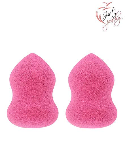 Just Peachy Beauty Blender Sponge - Soft Makeup Blender for Flawless Foundation & Concealer Application (Color May Vary) - Perfect for Liquid, Cream & Powder Cosmetics | Home & Professional Makeup Use