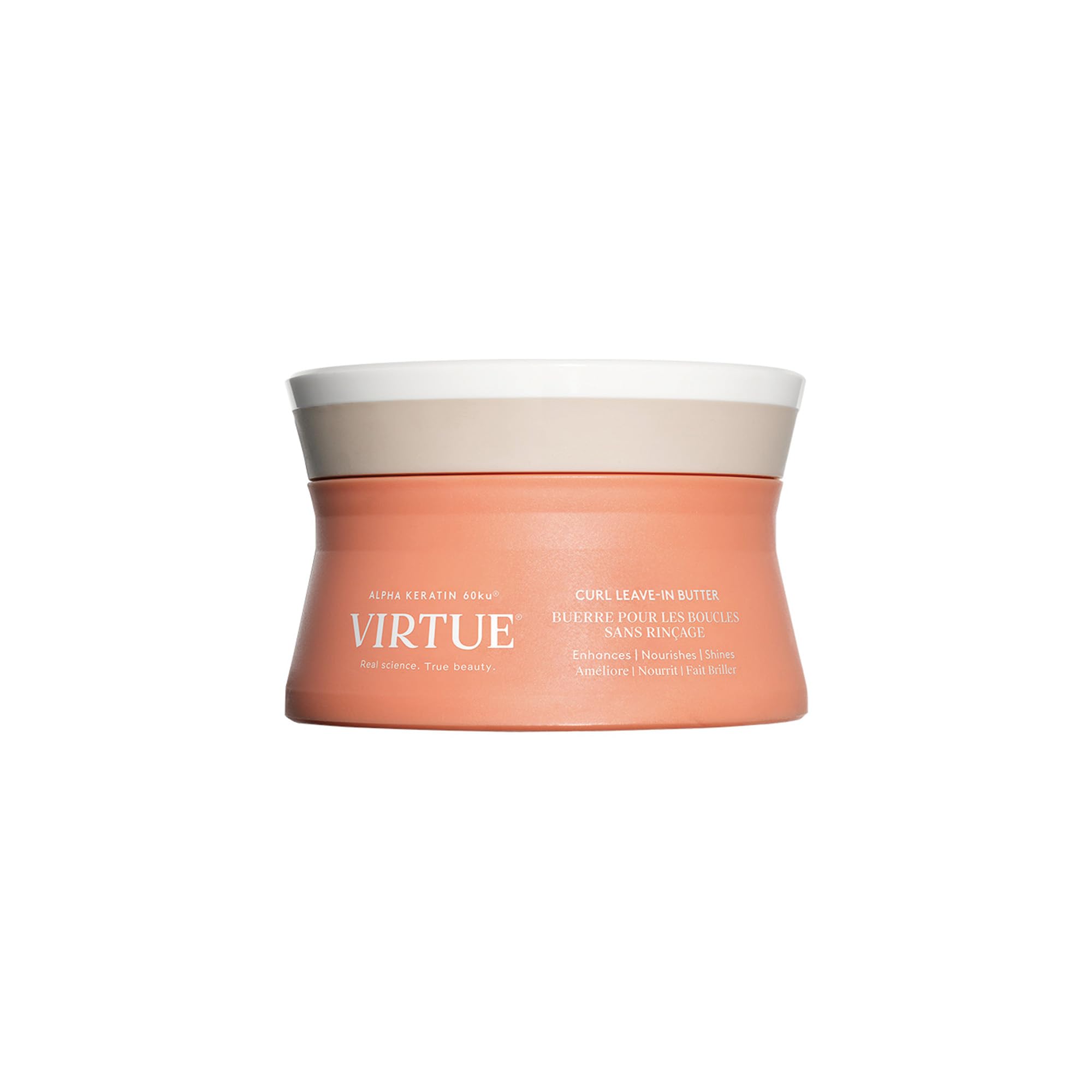 VIRTUE Curl Leave-In Butter Hair Treatment for Curly Hair – Hydrating & Defining Hair Cream for Natural Curls, Waves & Coils – Use for Daily Moisture, Frizz Control & Softness