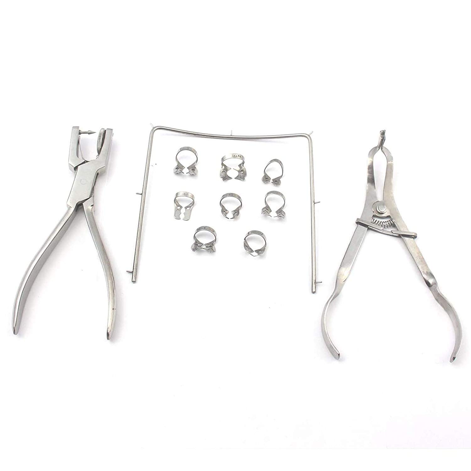 Professional Endodontic Clamp Kit - 11-Piece Dental Instrument Set for Root Canal Treatment | Perfect for Dentists, Endodontists & Dental Clinics