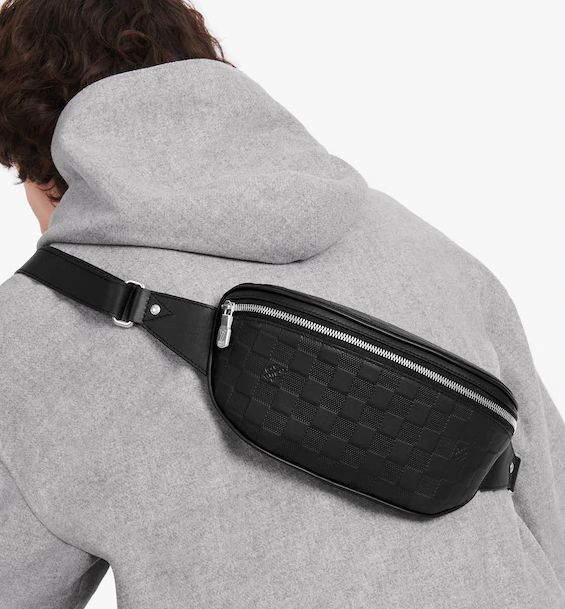 LV Campus Bumbag Onyx Crossbody Bag - Luxury Monogram Leather Waist Pack for Men & Women | Perfect for Travel, Shopping & Everyday Use