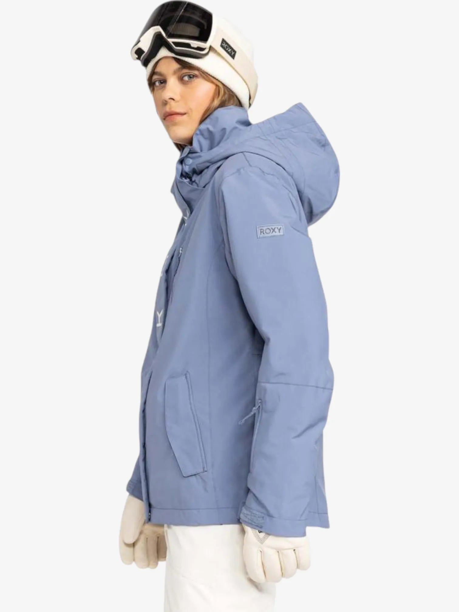 ROXY Jetty Solid NP Celeste Snow Jacket - Women's Waterproof Winter Coat for Skiing & Snowboarding