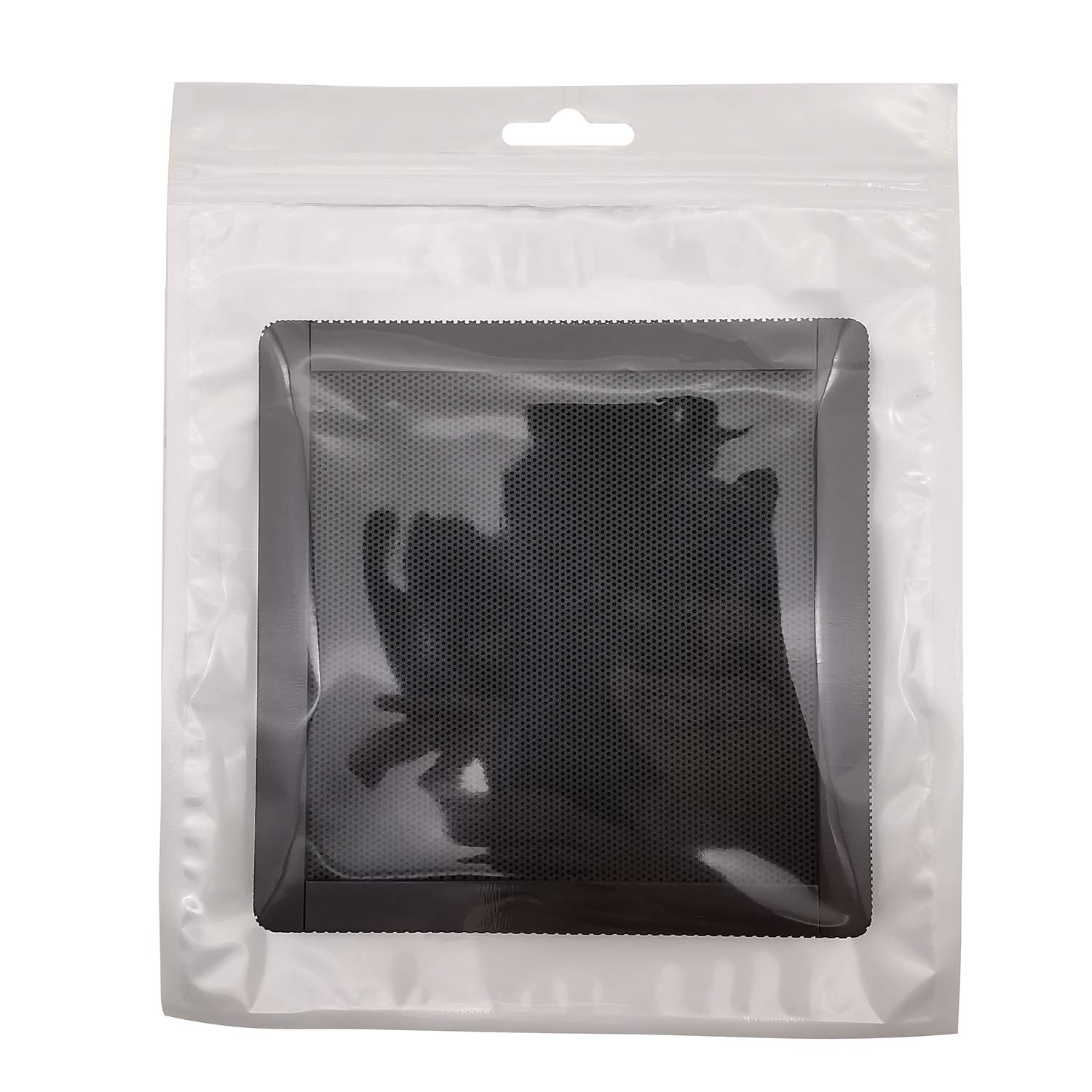 140mm PC Computer Case Fan Magnetic Frame Dust Filter Screen - Ultra Fine PVC Mesh, Dustproof Case Cover, Black (4 Pack) - Perfect for Gaming PCs, Workstations & Home Desktops