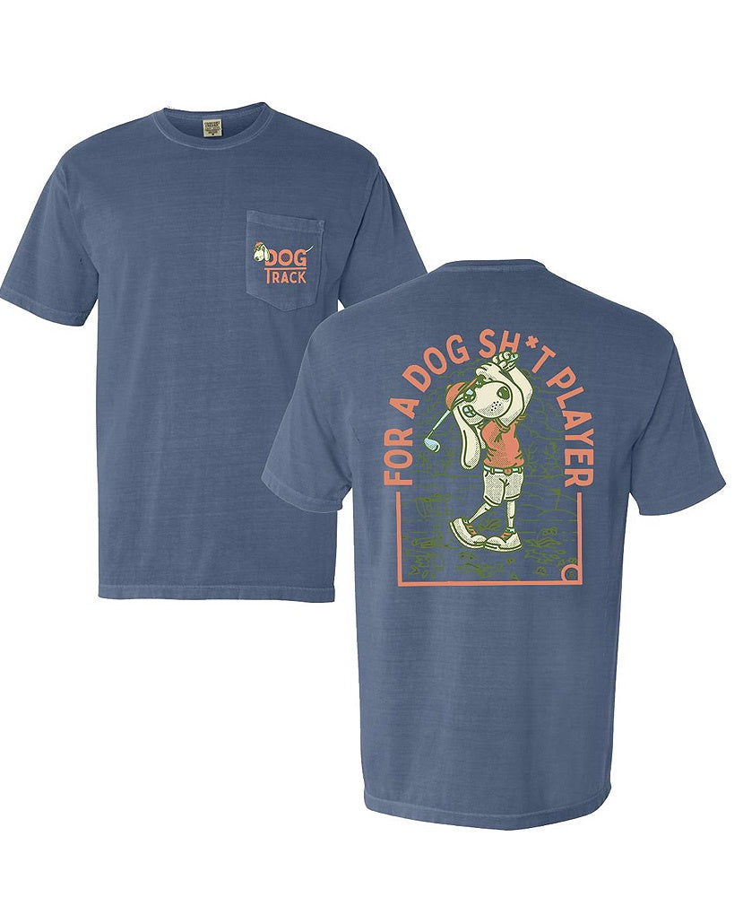 Barstool Golf Dog Track Pocket Tee - Comfortable Men's Golf Shirt with Front Pocket - Perfect for Golf Courses, Casual Wear & Outdoor Activities