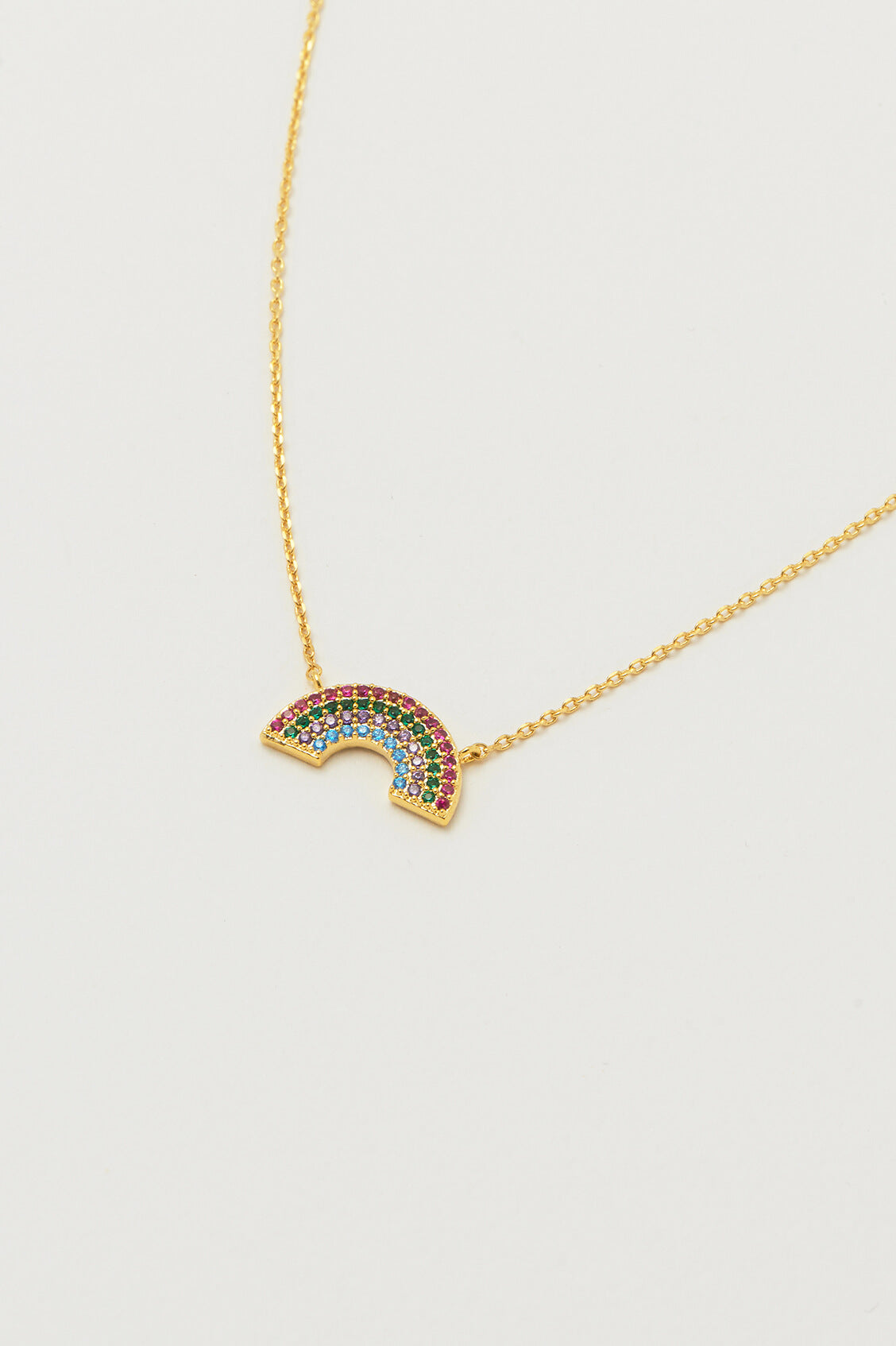 Full Rainbow Necklace - Colorful Crystal Pendant for Women & Girls | Perfect for Parties, Gifts & Everyday Wear