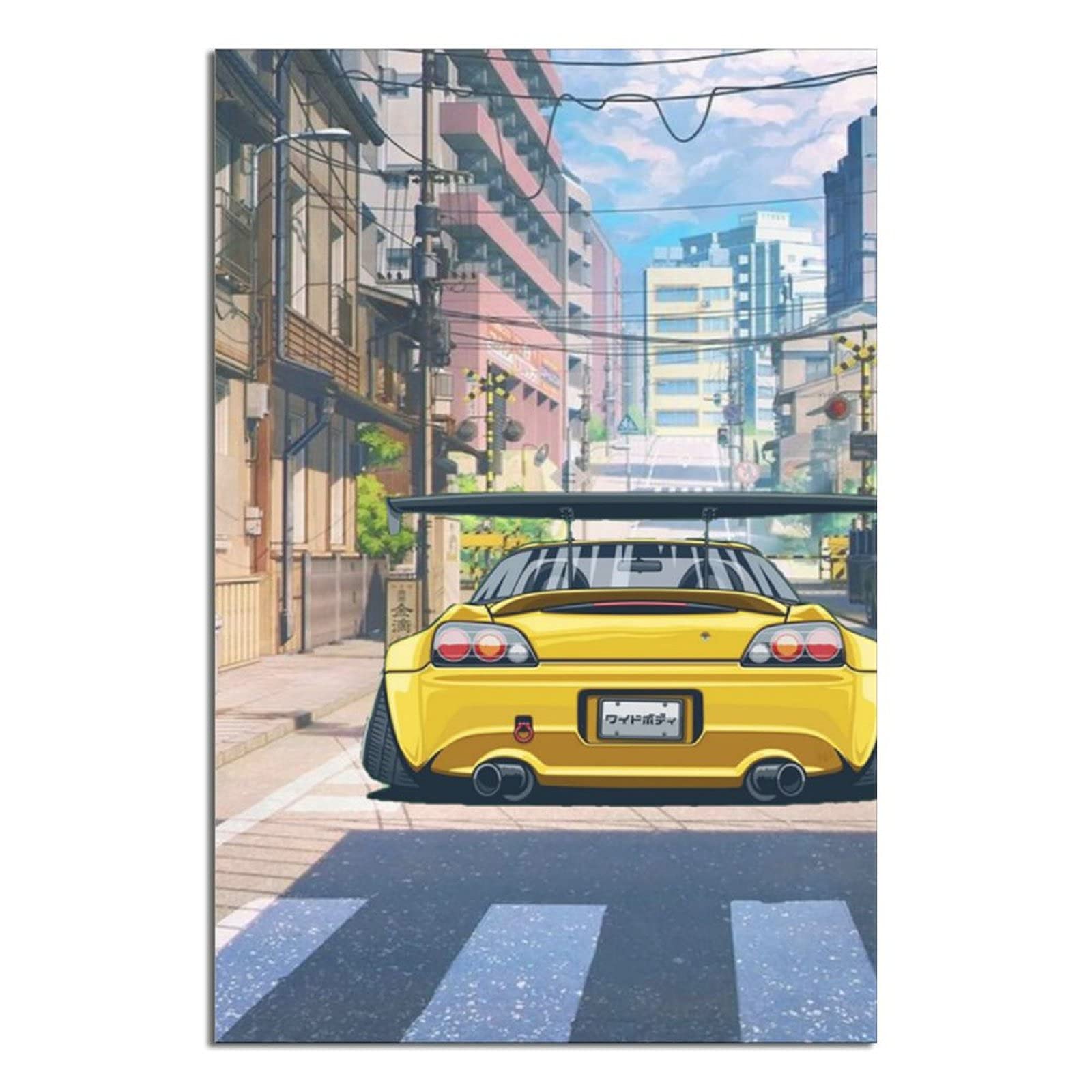 JDM Car Posters - S2000 Canvas Wall Art Painting for Home & Office Decor (8x12 Inches, 20x30cm) | Perfect for Bedroom, Living Room, Gym, Restaurant & Hotel Aesthetic Gift