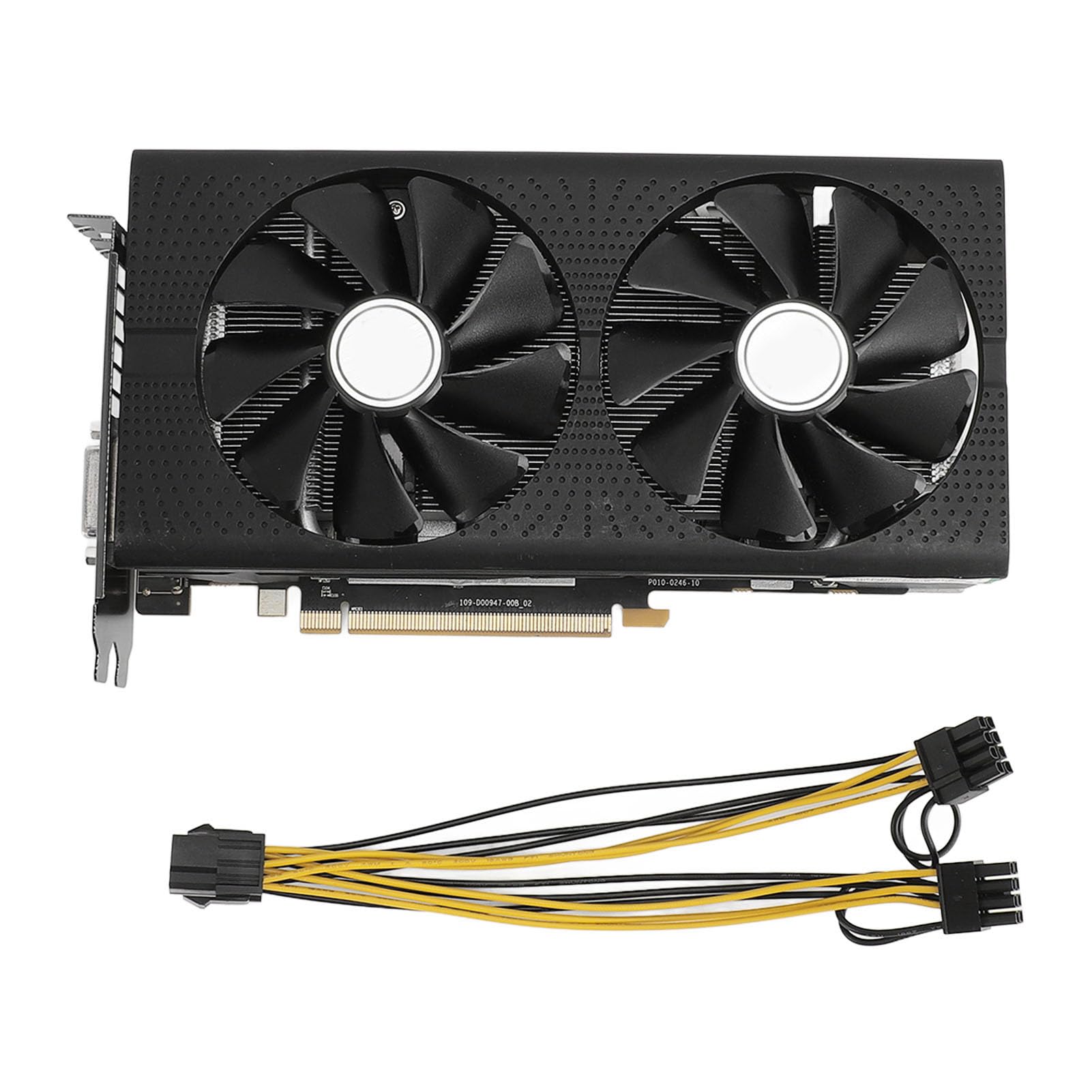 Vikye RX470 8GB GDDR5 256-bit Gaming Graphics Card with Dual Fan Cooling - DVI-D HDMI DisplayPort - High Performance Desktop PC GPU for Gaming, Video Editing & 3D Rendering