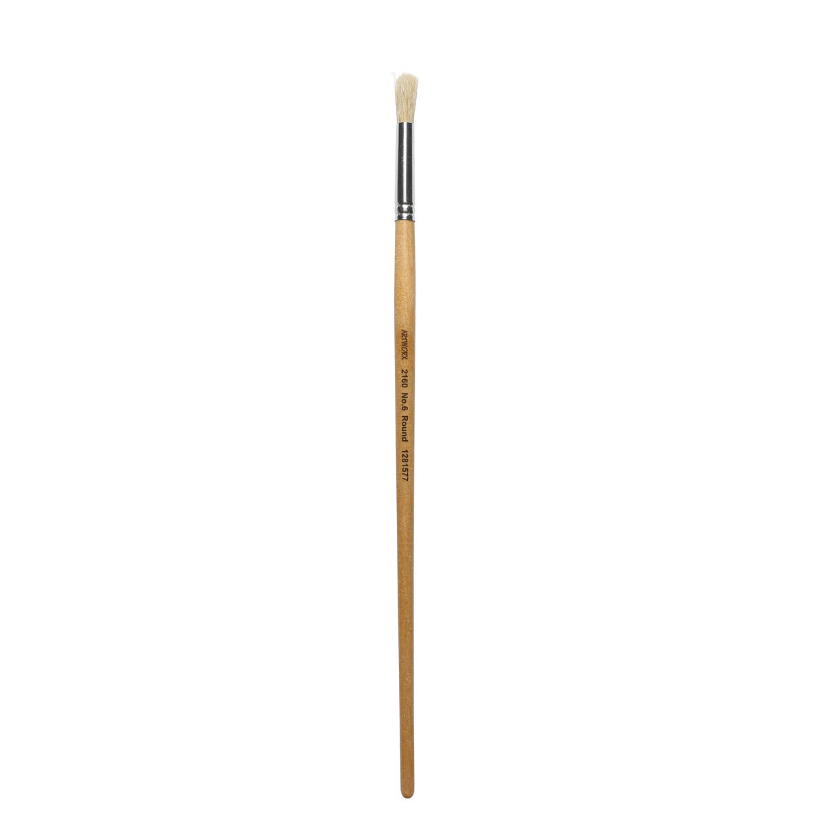 Artworx Round Paint Brush Size 6 (8mm) - Professional Acrylic & Watercolor Brush for Artists - Perfect for Canvas Painting, Miniature Art & Detailed Work