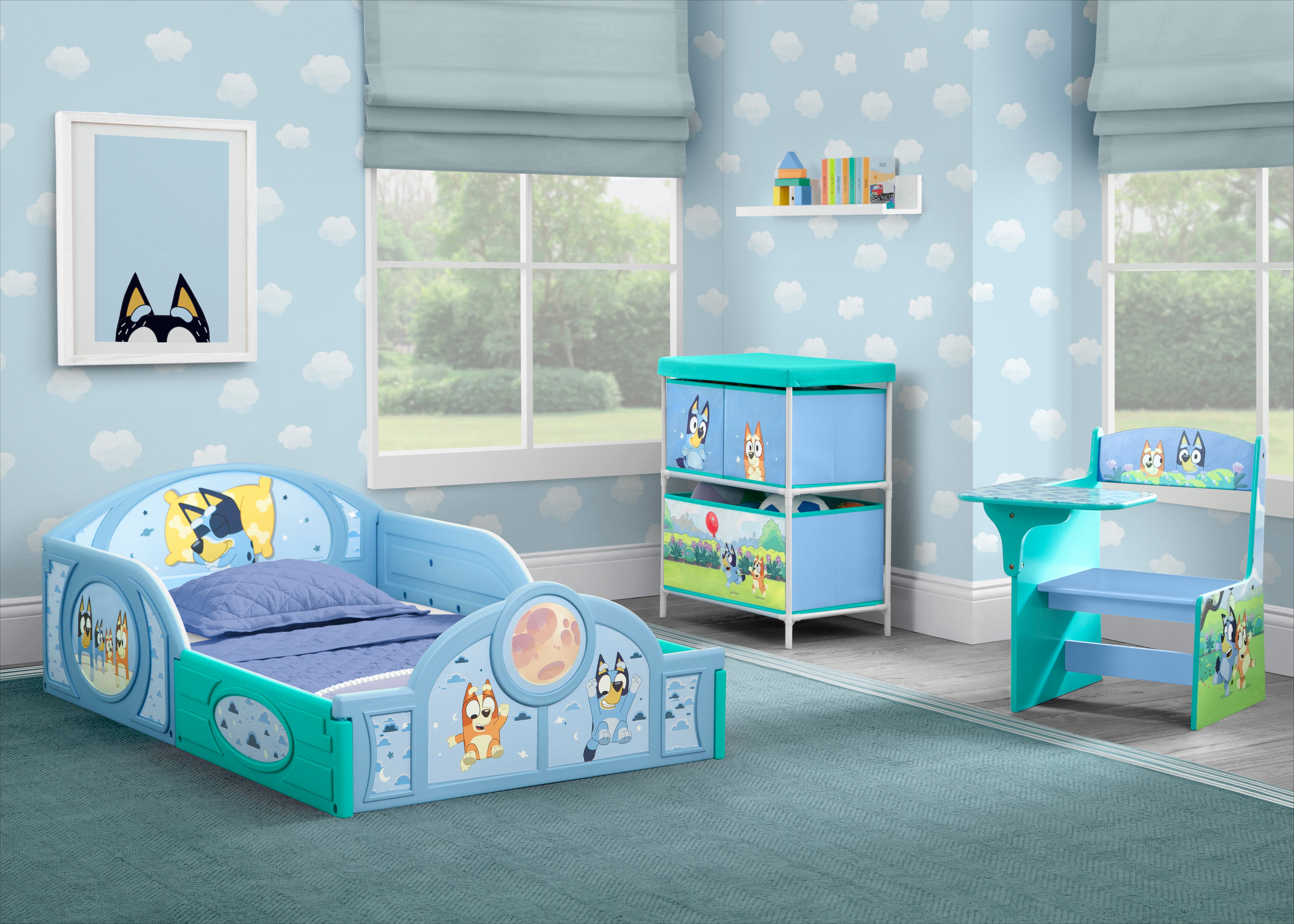 Bluey 3-Piece Toddler Bedroom Set - Kids Bedding, Blanket & Pillowcase - Perfect for Nursery, Playroom & Gift Ideas
