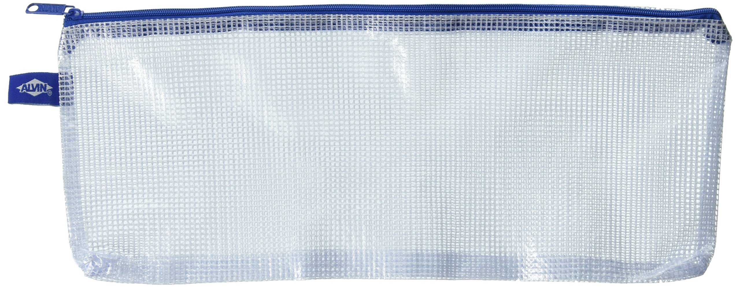 ALVIN NB513 Clear PVC Mesh Zipper Storage Bag - 5 x 13 Inch Multi-Purpose Organizer for Needlework, Art Supplies, Travel Accessories & Home Organization | Perfect for Craft Projects, School Supplies & Travel Packing