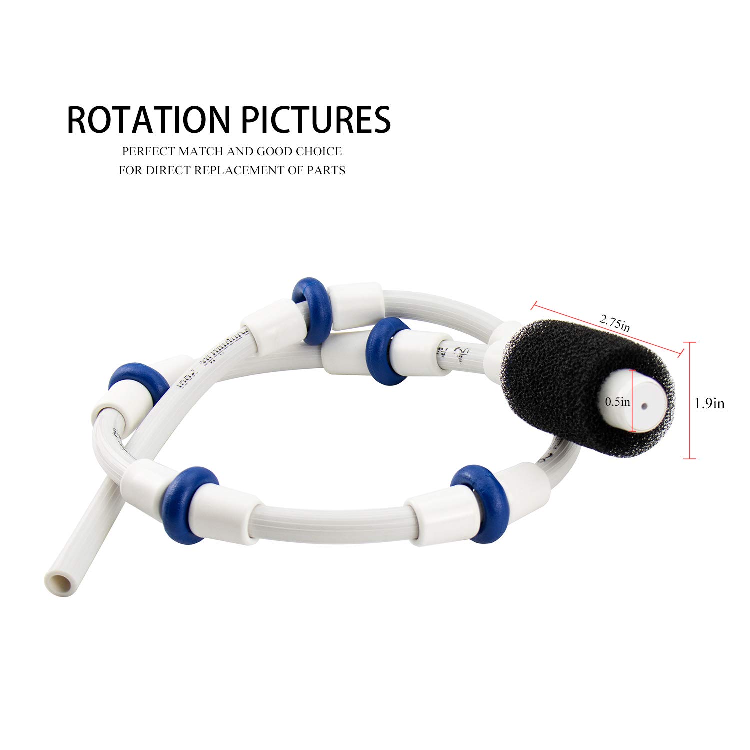 Funmit Automatic Pool Cleaner Sweep Hose Replacement for Zodiac Polaris 280 380 480 180 - B5 B-5 Compatible Parts - Ideal for In-Ground & Above-Ground Pools