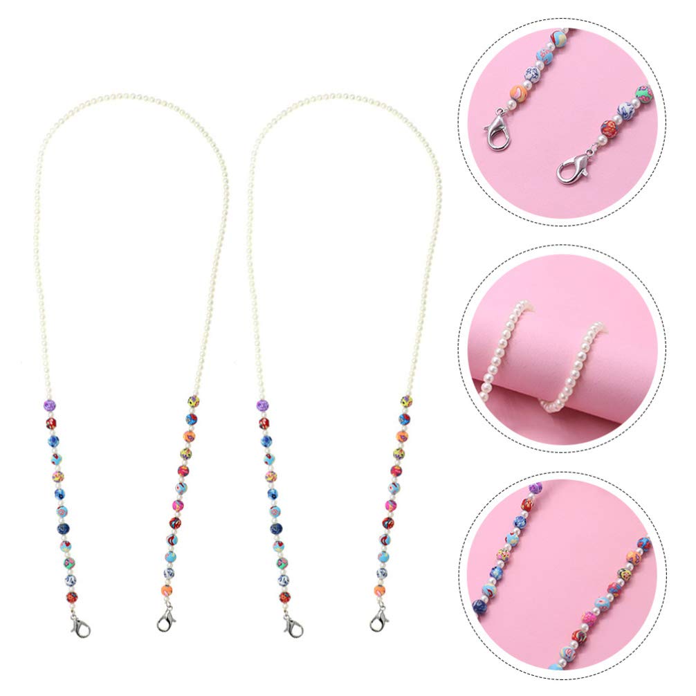 KESYOO 10-Pack Adjustable Beaded Eyeglass Chain Necklace for Men - Stylish Sunglass Holder Strap with Clips, Perfect for Reading Glasses & Sun Protection - Ideal for Outdoor Activities, Travel, and Daily Use