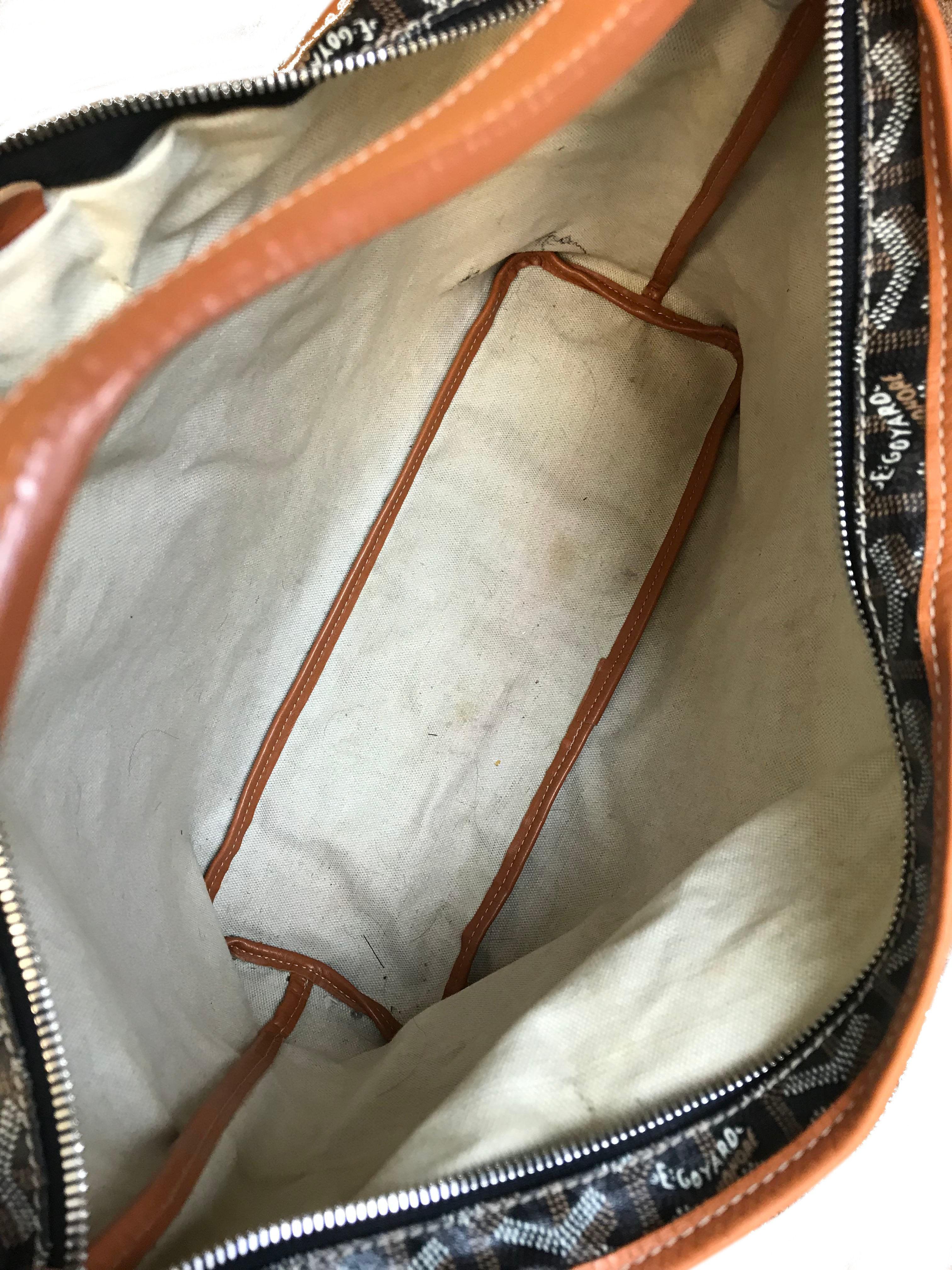 Goyard Chevron Fidji Zip Hobo Bag - Luxury Leather Shoulder Handbag for Women | Perfect for Work, Travel & Everyday Use