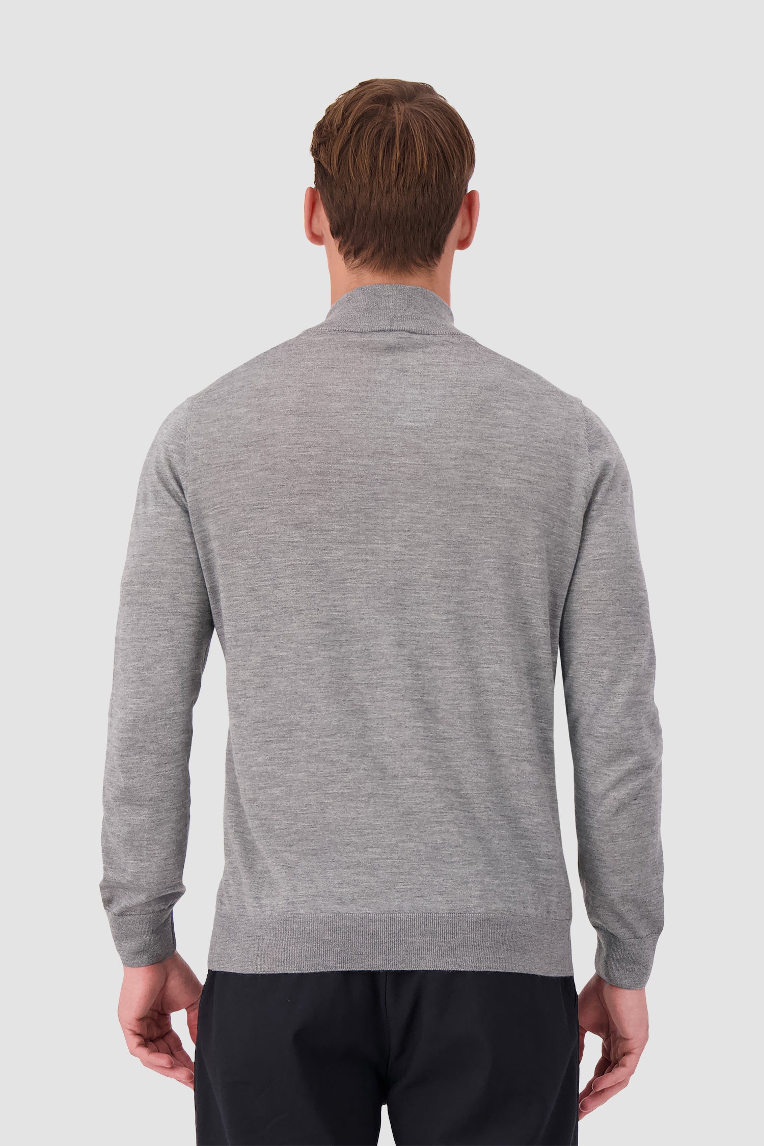 Barba Napoli Grey Zipped Guibbino Sweater for Men - Premium Italian Knitwear for Fall & Winter - Perfect for Office, Date Night and Casual Outings