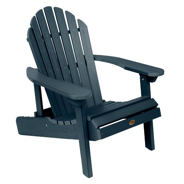 Hamilton Outdoor Folding & Reclining Adirondack Chair - Portable Patio Lounge Chair for Backyard, Poolside & Beach - Weather-Resistant Comfort for Relaxing Outdoors