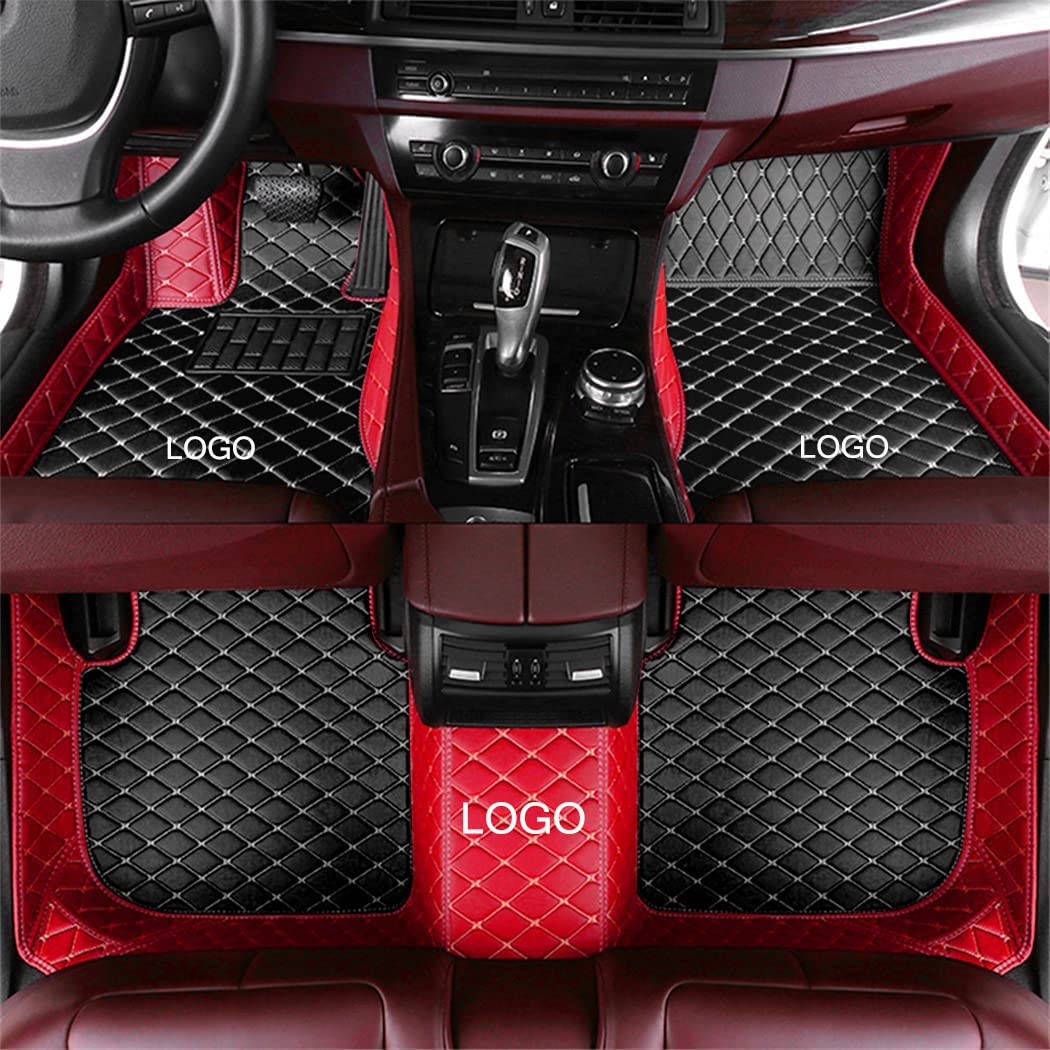 Custom All-Weather Car Floor Mats for 95% Sedan & SUV - Waterproof Full Coverage Leather Mats with Premium Protection (Perfect for Daily Commute, Road Trips & Off-Road Adventures)
