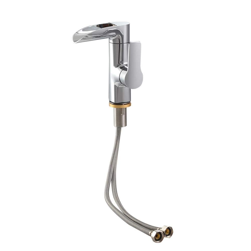 Stainless Steel Bathroom Faucet - Corrosion & Heat Resistant, Copper Material Kitchen Sink Faucet for Bathroom Vanity & Washbasin | Perfect for Modern Home, Hotel, and Commercial Use