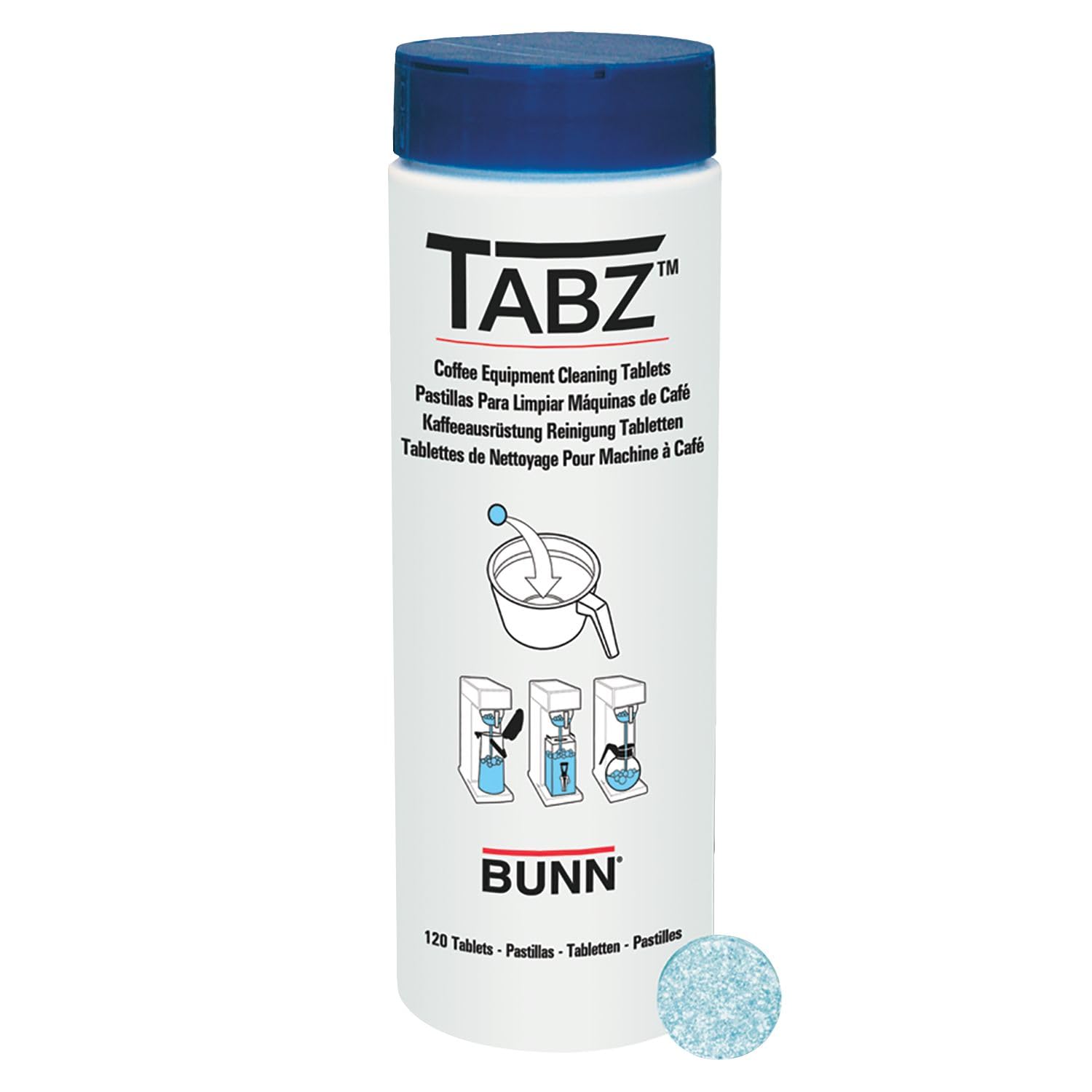 Bunn 39637.0000 Commercial Coffee Brewer Cleaning Tablets - 12 Pack | Descaling & Maintenance for Bunn Coffee Makers | Perfect for Restaurants, Offices & Home Use