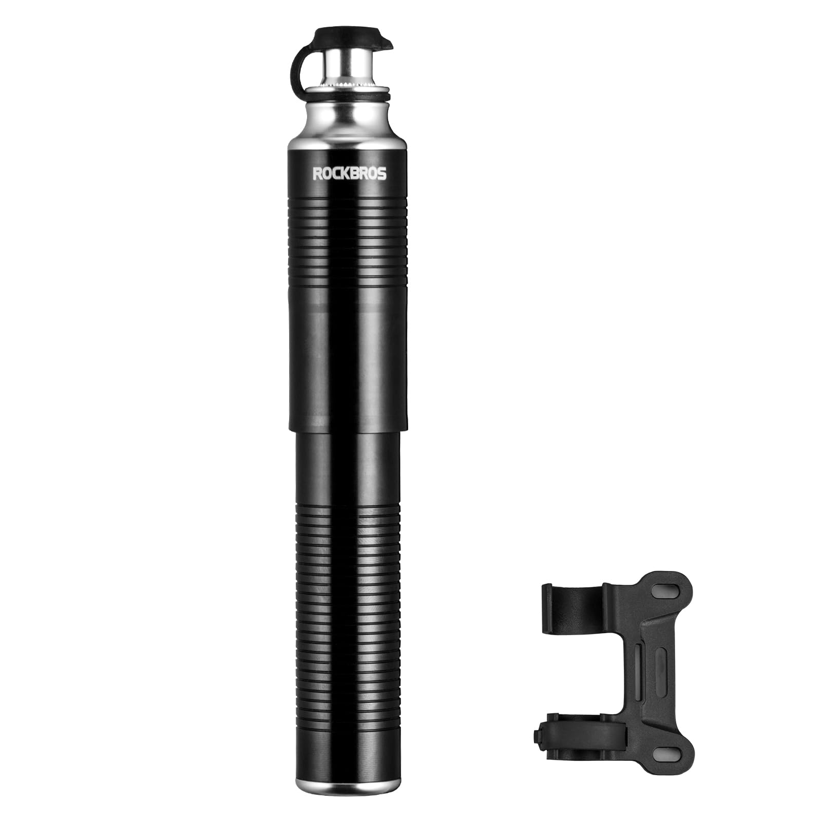 ROCKBROS Mini Bike Pump - Portable Bicycle Tire Pump 110/150 PSI for Presta & Schrader Valves - Compact Hand Pump for Road Bikes, Mountain Bikes & Cycling Accessories - Perfect for Emergency Repairs & On-the-Go Inflation