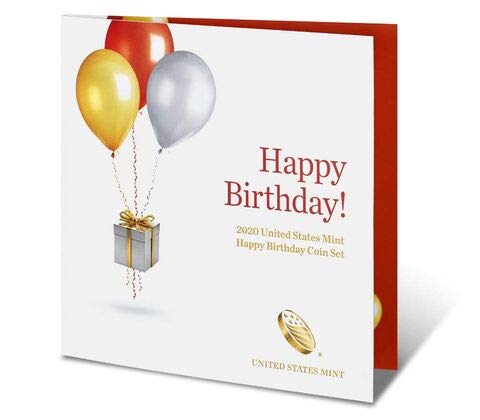 2020 Happy Birthday Coin Set by US Mint - Limited Edition Collectible Birthday Gift for Coin Enthusiasts & Collectors - Perfect for Birthdays, Anniversaries & Special Occasions