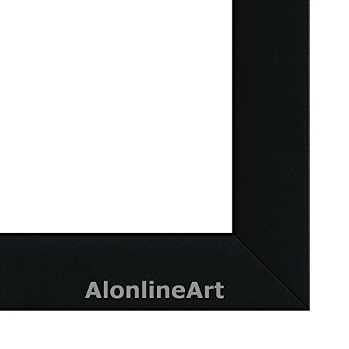 #004 - Flat Black Frame 1.5 Inch (3.8 Cm) Width