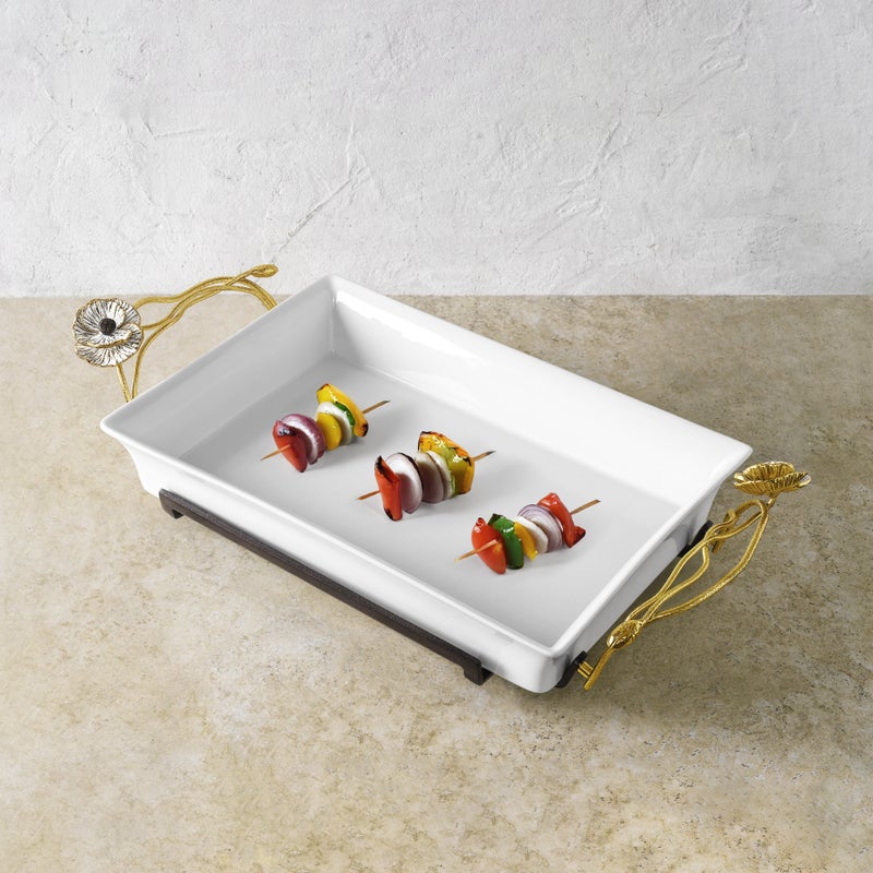 Premium Anemone Casserole Dish - Oven Safe Stoneware Baking Pan for Casseroles, Lasagna & More - Perfect for Family Dinners, Potlucks & Holiday Meals