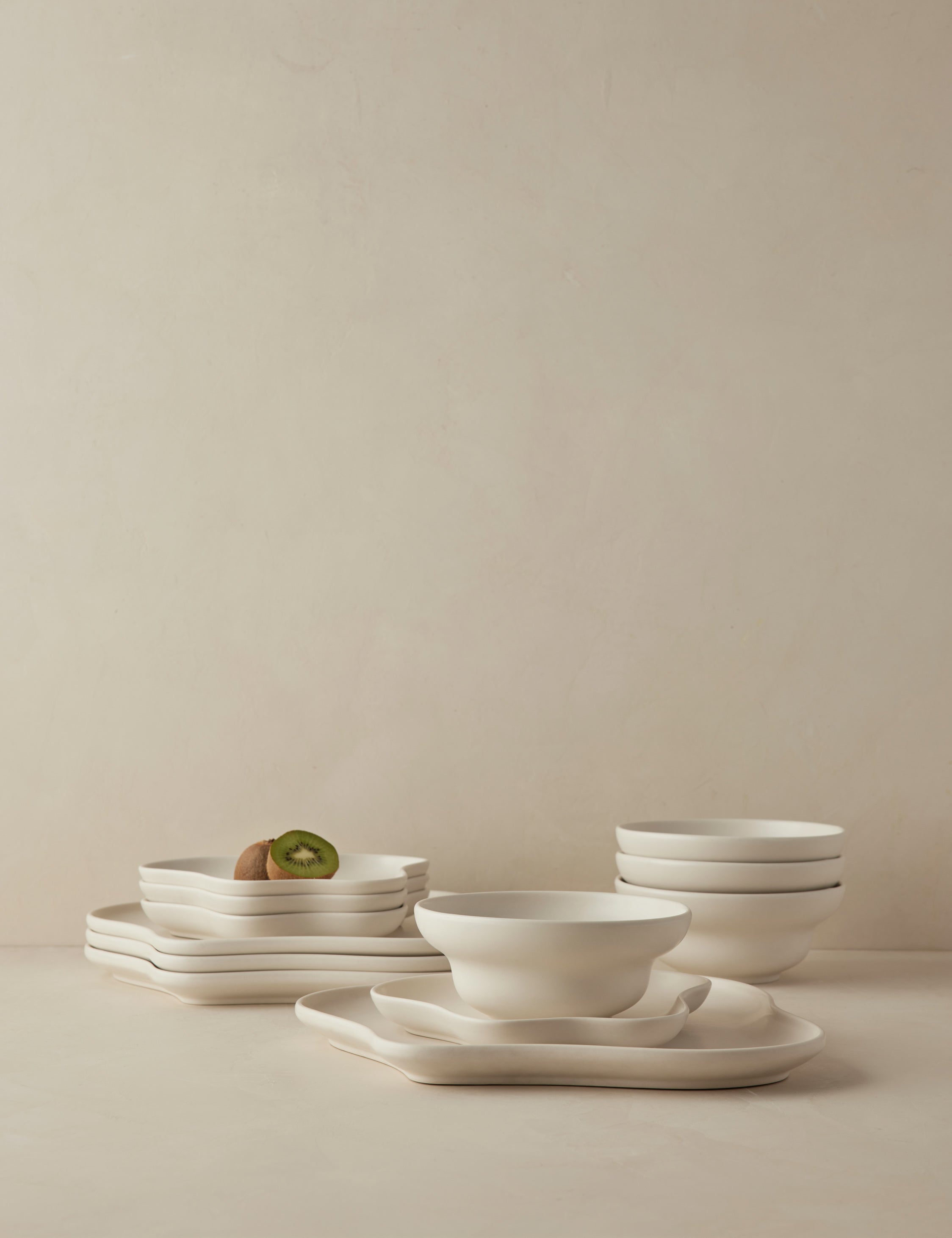 Premium Lolly Lolly Ceramics Dew Drop Dinnerware Set - Elegant Porcelain Plates, Bowls & Cups for Formal Dining, Wedding Registry & Special Occasions