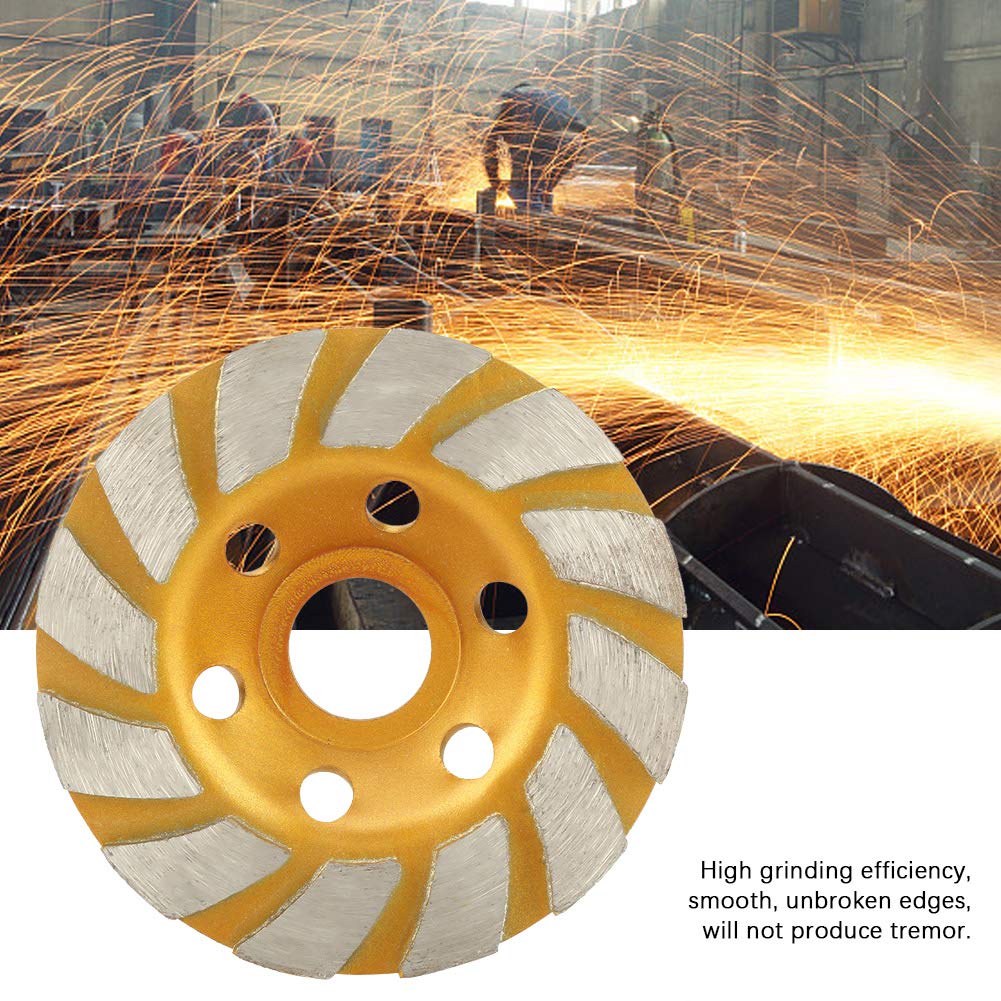 100mm Diamond Grinding Wheel for Jewelry, Glass, Rock & Ceramics - Round Segment Grinder Disc & Lap Disk for Precision Cutting, Polishing & Shaping - Perfect for DIY Crafts, Stone Carving & Metalworking Projects