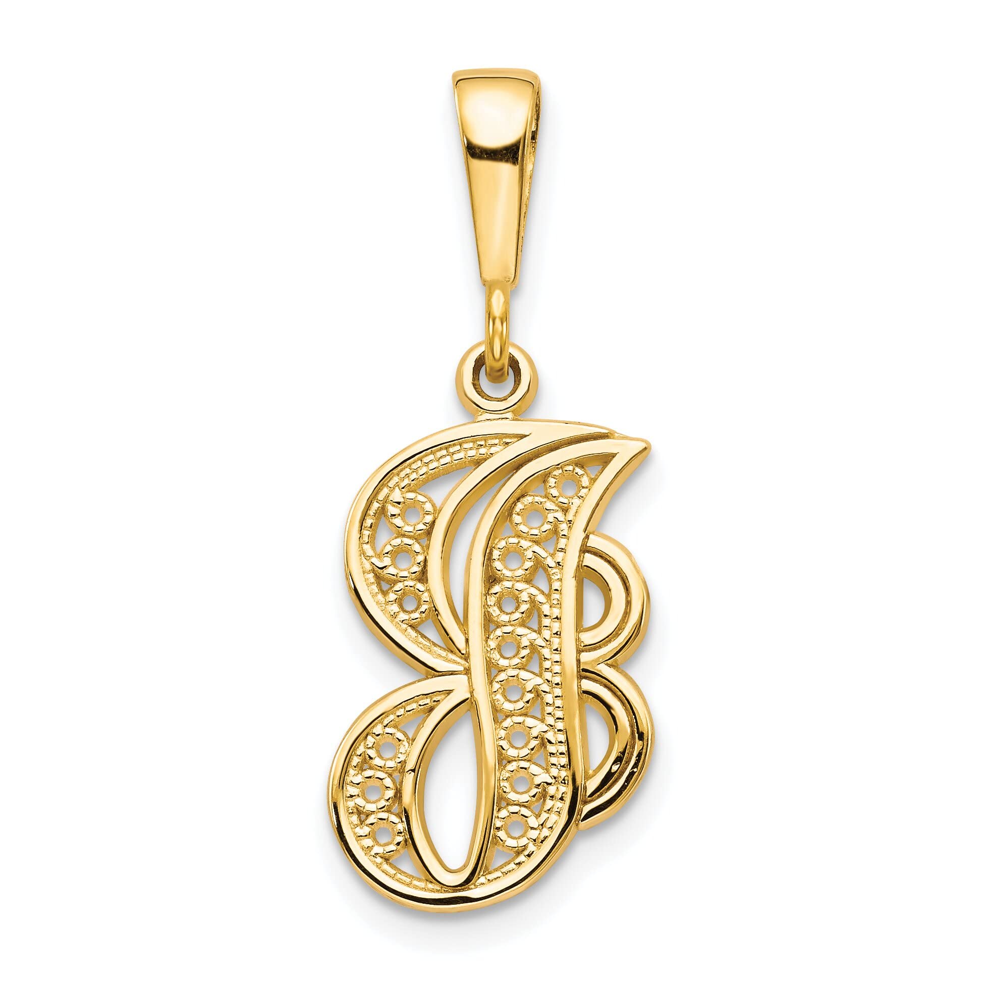FindingKing 14K Gold Initial Letter J Charm Pendant Necklace - Personalized Name Jewelry Gift for Women, Birthday, Anniversary & Special Occasions
