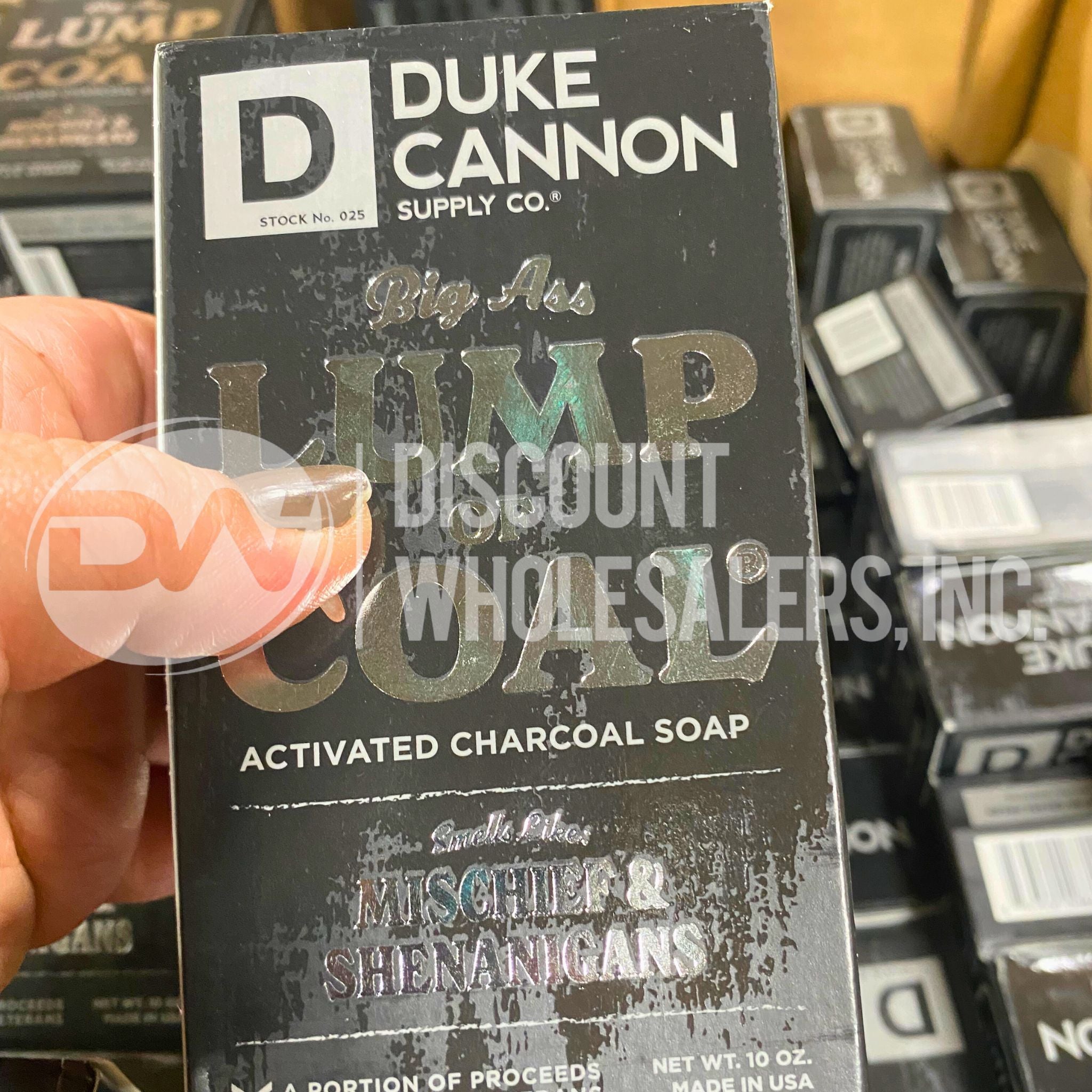 Duke Cannon Lump of Coal Charcoal Soap Bar 10 Oz - 70 Pcs Bulk Pack - Deep Cleansing & Detoxifying for Men - Perfect for Gym, Camping & Travel