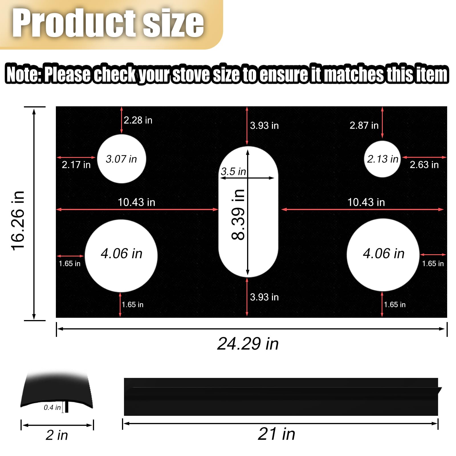 Reusable Non-Stick Stove Top Covers for Samsung Gas Burners - Stove & Oven Protector Liners | Perfect for Kitchen Safety & Easy Cleaning